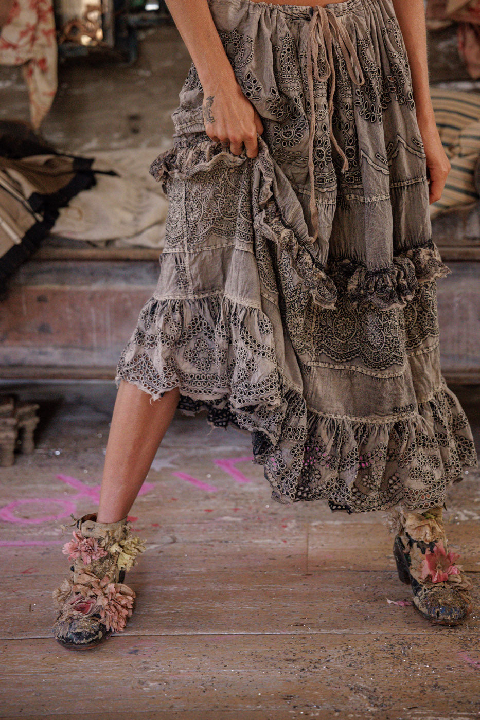 Eyelet Pissarro Skirt – Magnolia Pearl Clothing