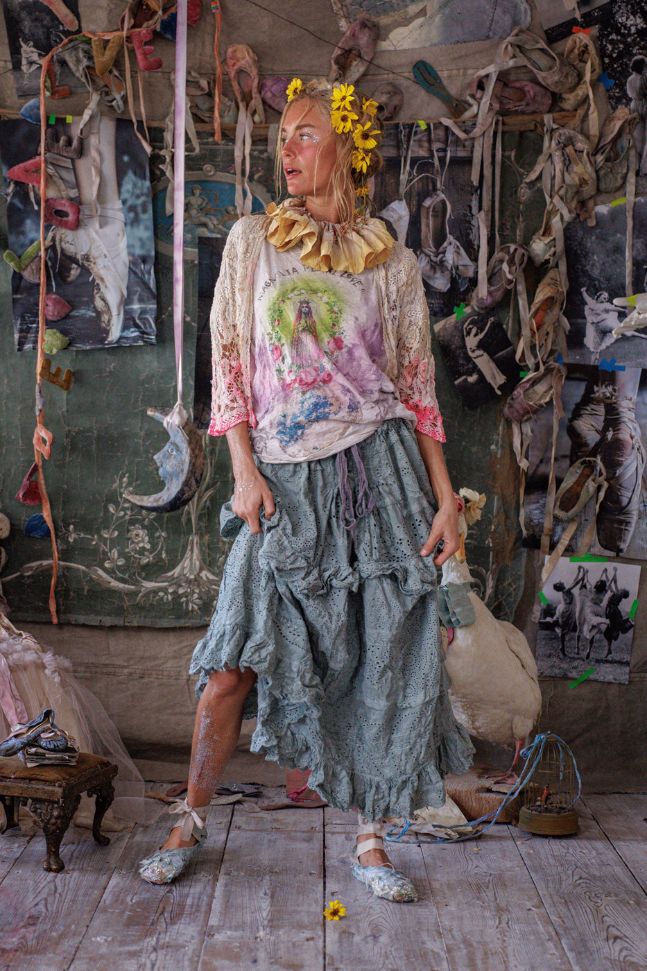 Eyelet Pissarro Skirt