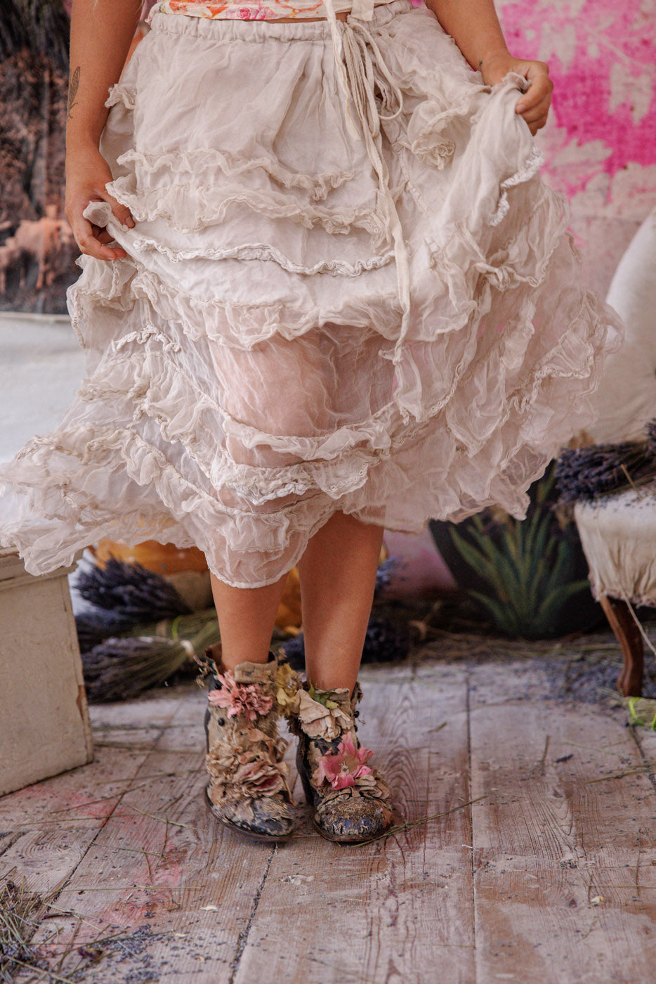 Organza Pissarro Skirt Magnolia Pearl Clothing