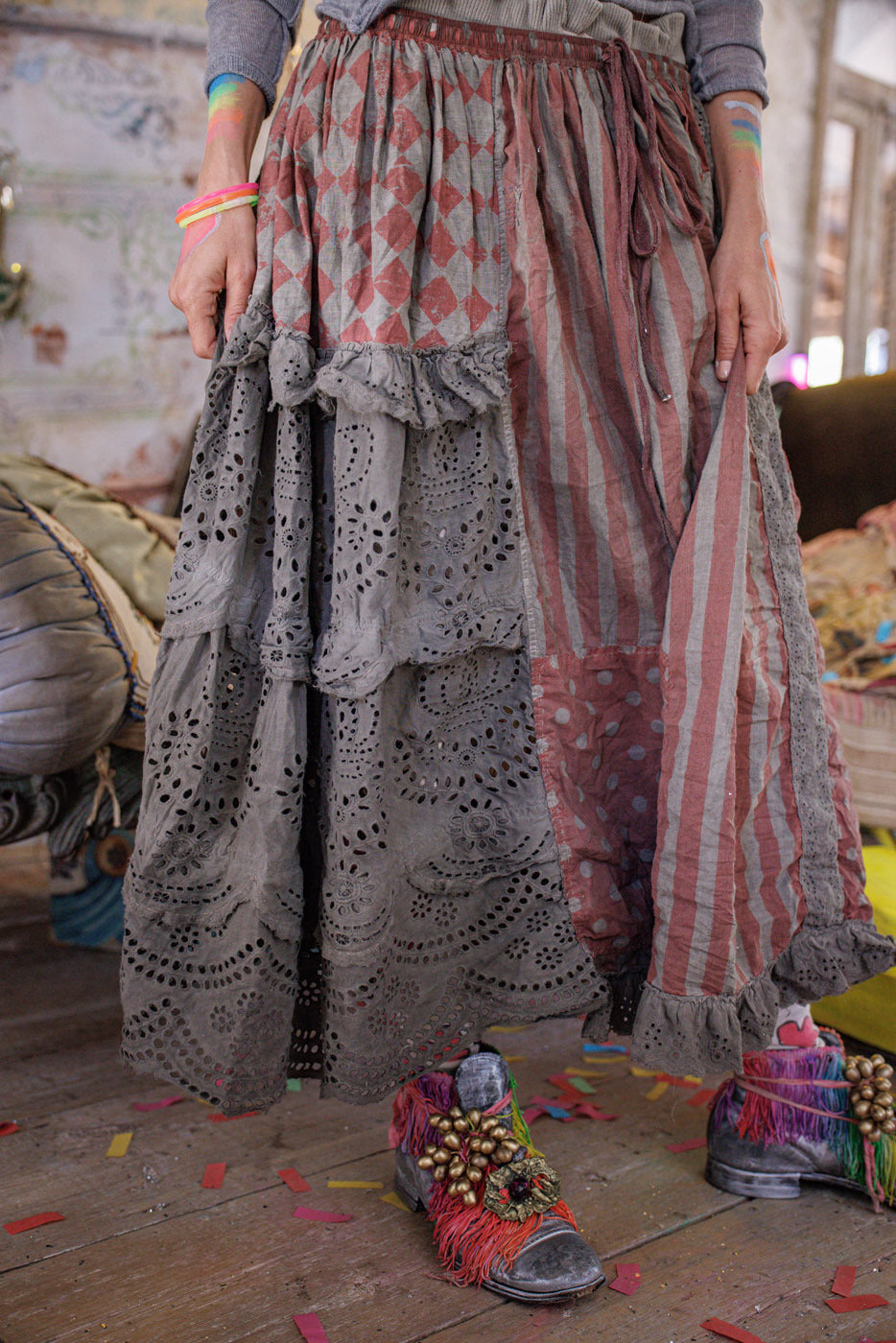 ぽぽさま専用★Mabli Knitwear MOONBEAM SKIRT 4Y Piecewise Zima Skirt – Magnolia Pearl Clothing