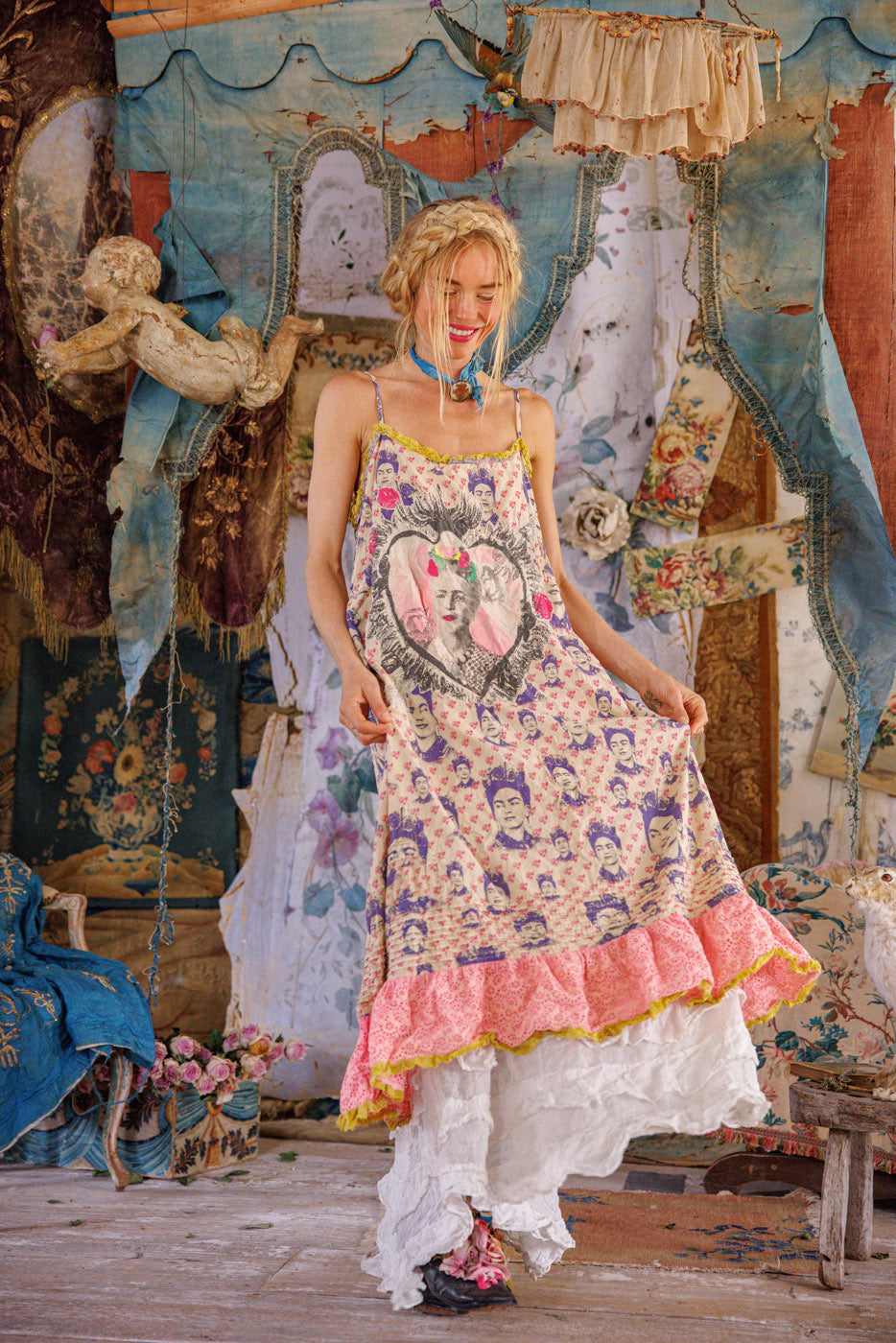 Frida Corazón Llameante Clementine Slip – Magnolia Pearl Clothing Frida Corazón Llameante Clementine Slip – Magnolia Pearl Clothing