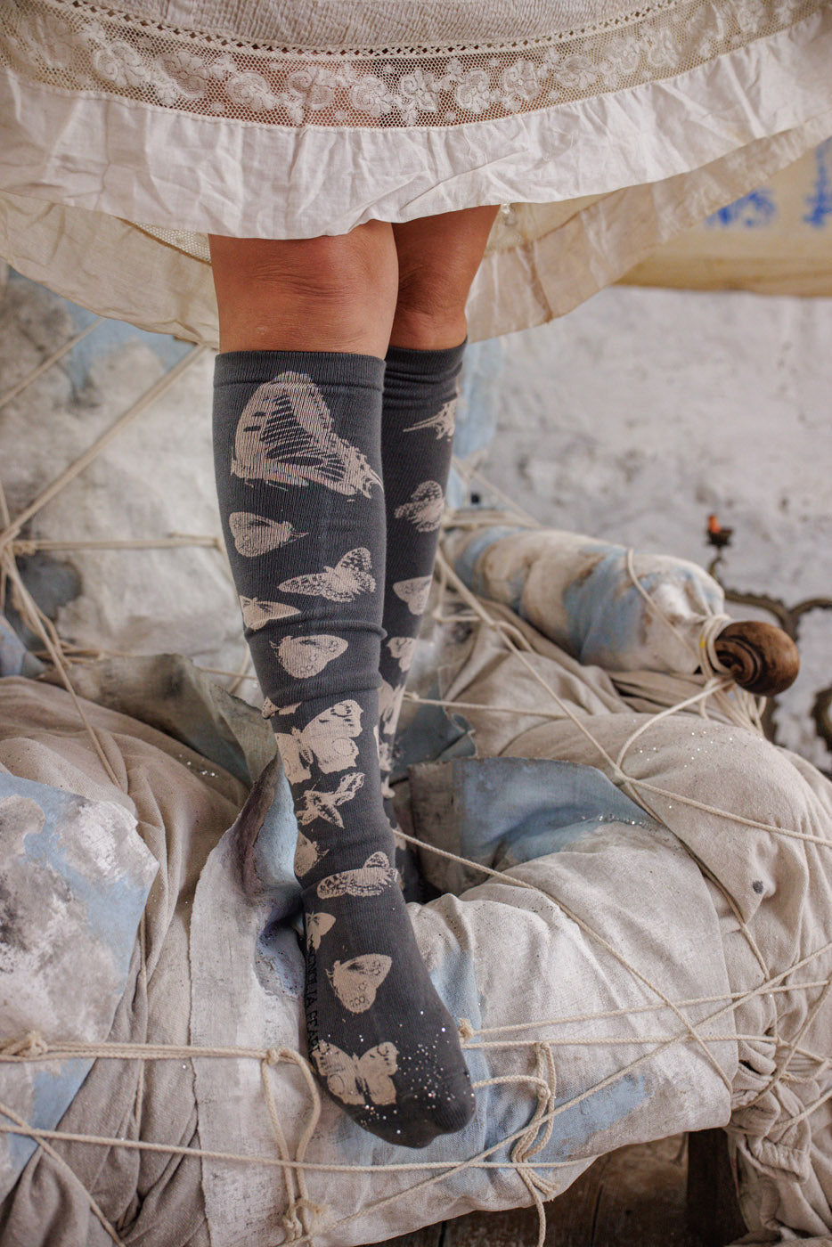 Butterfly Exodus OTK Socks