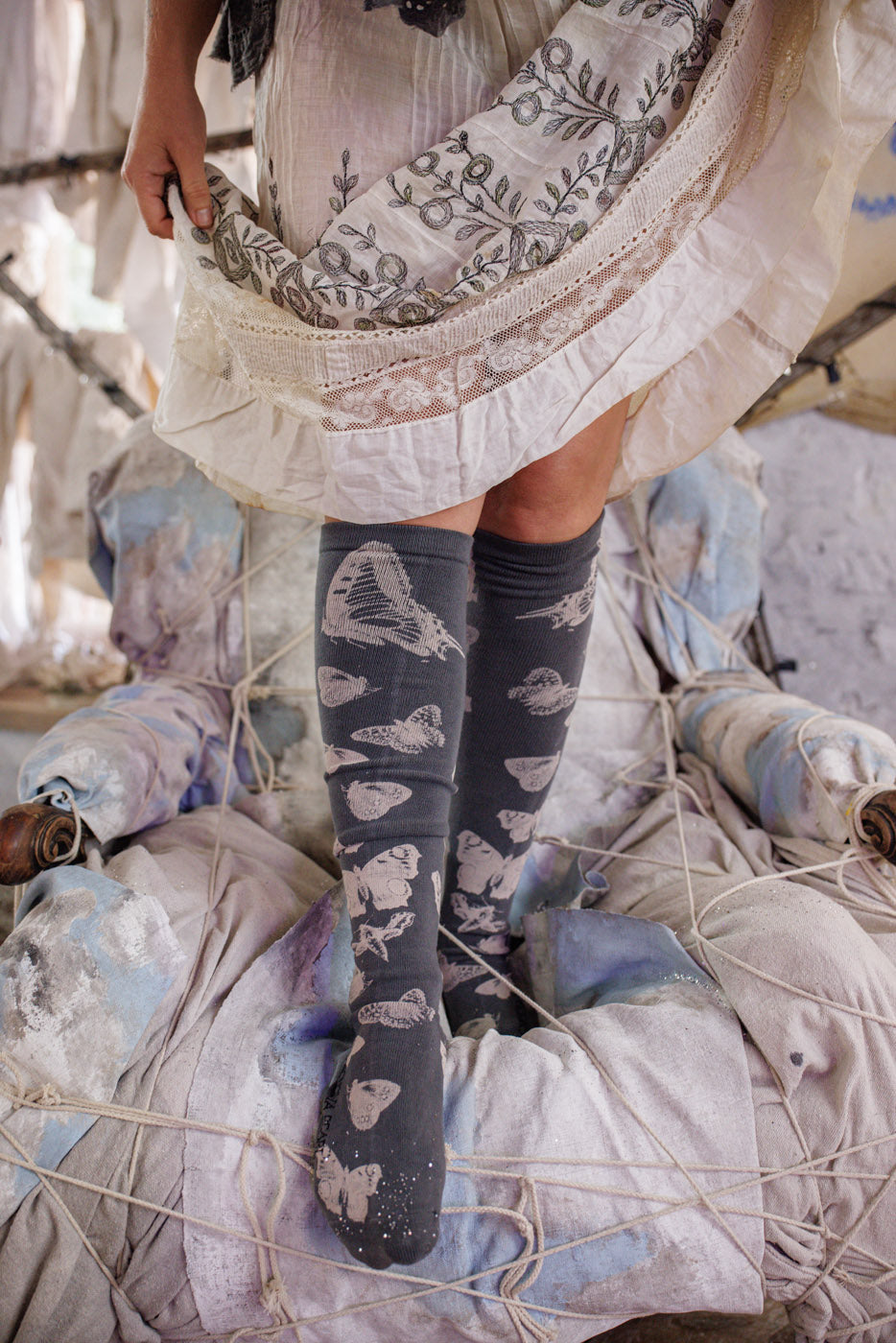 Butterfly Exodus OTK Socks