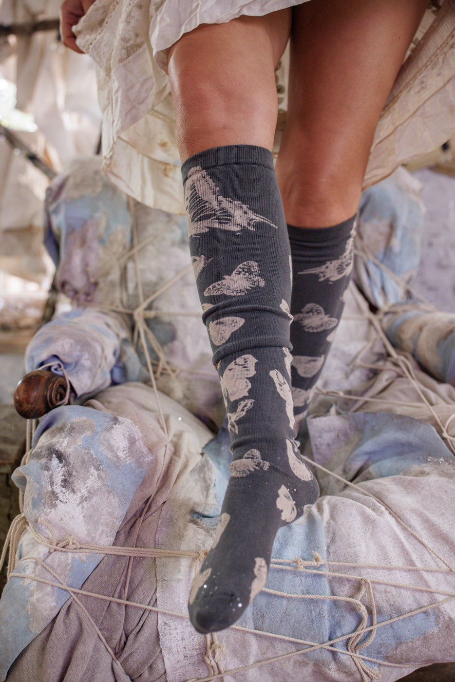 Butterfly Exodus OTK Socks