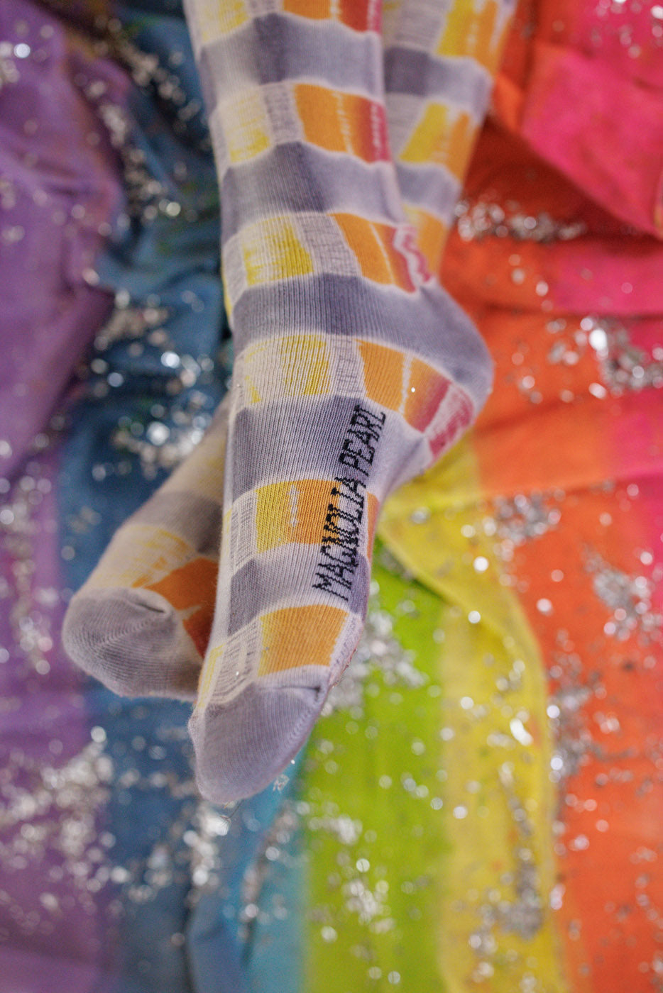 Tie Dye Over-the-Knee Socks