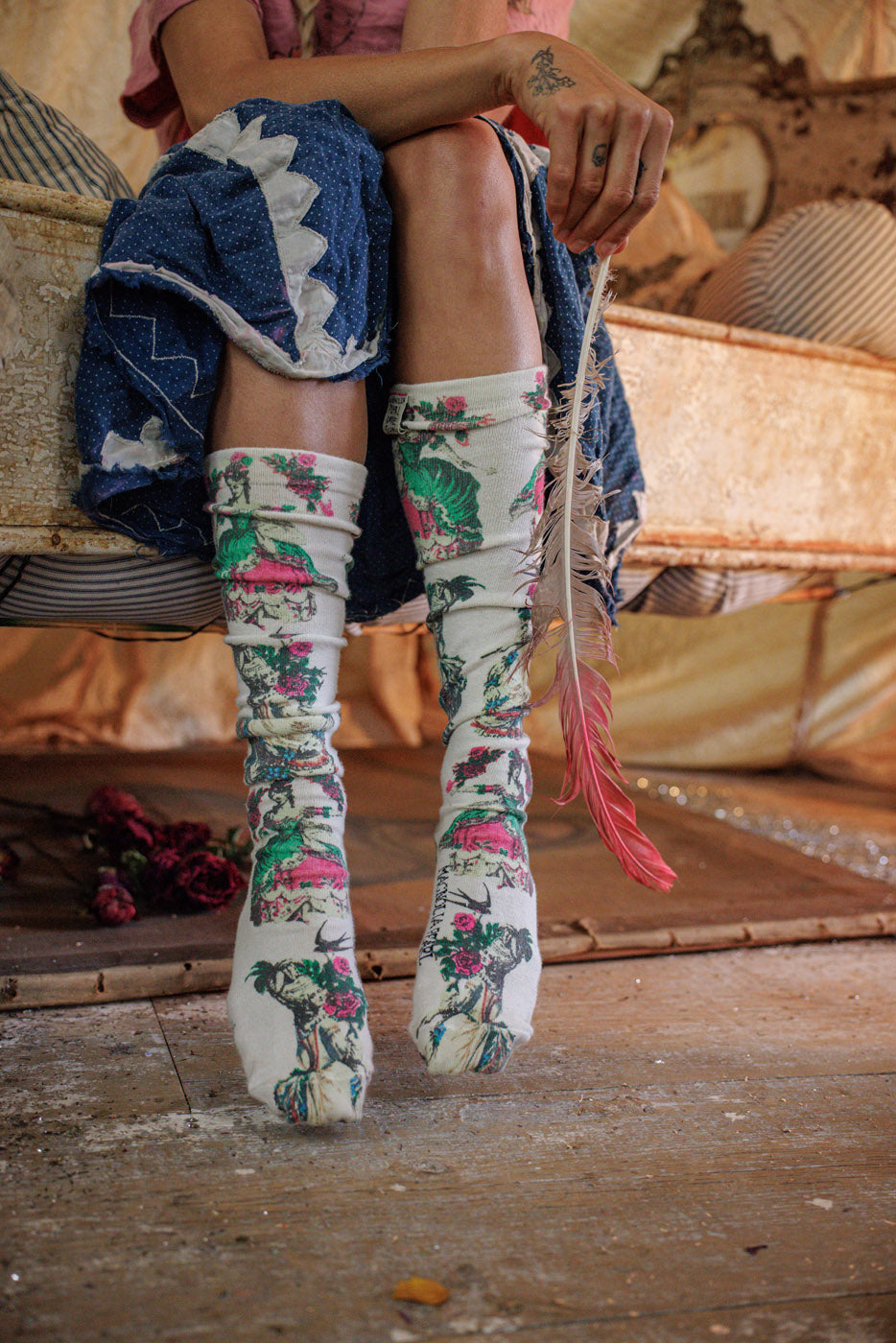 Chaussettes OTK La Dame Verte 