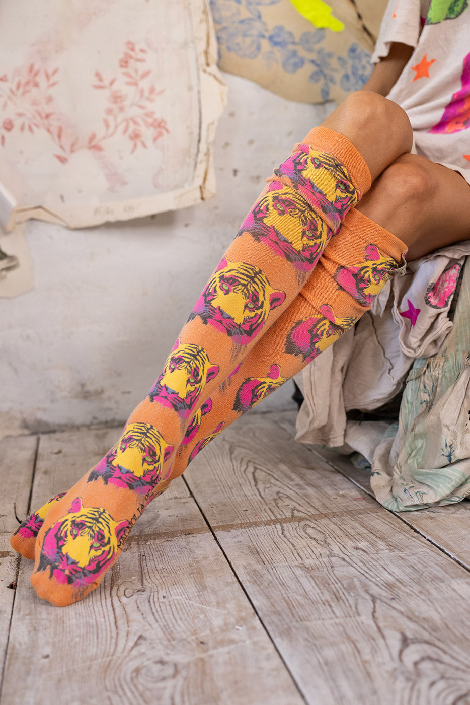 Tiger OTK Socks Magnolia Pearl Clothing