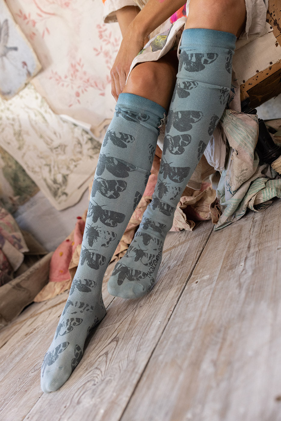 Moth OTK Socks Magnolia Pearl Clothing