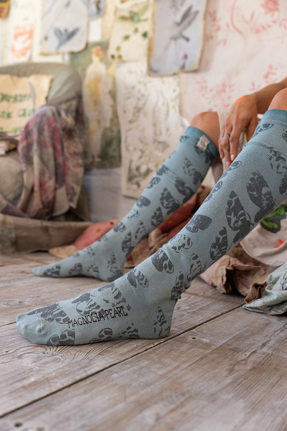 Moth OTK Socks Magnolia Pearl Clothing