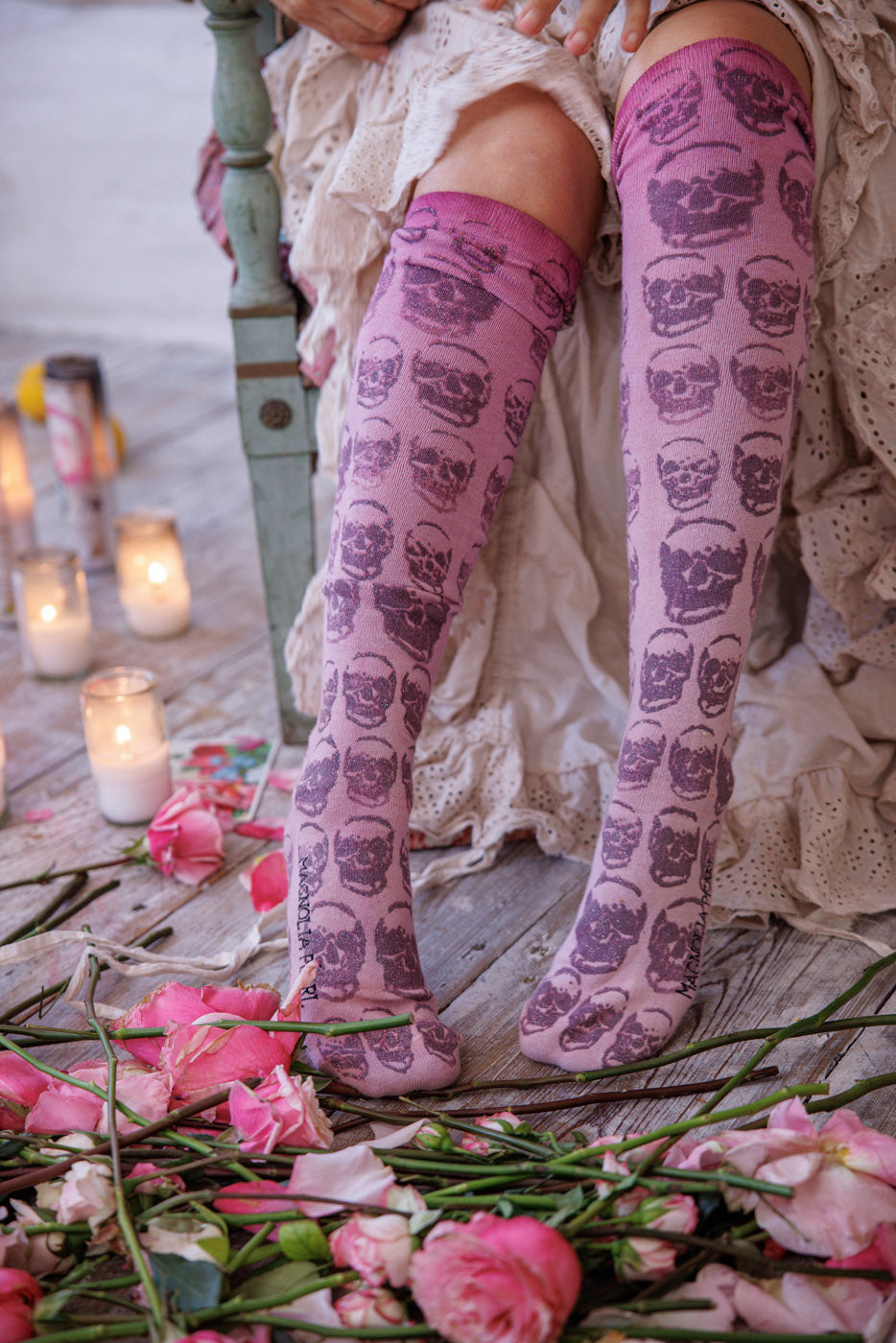 Κάλτσες OTK με Γκλίτερ Κρανία Θρύλοι 