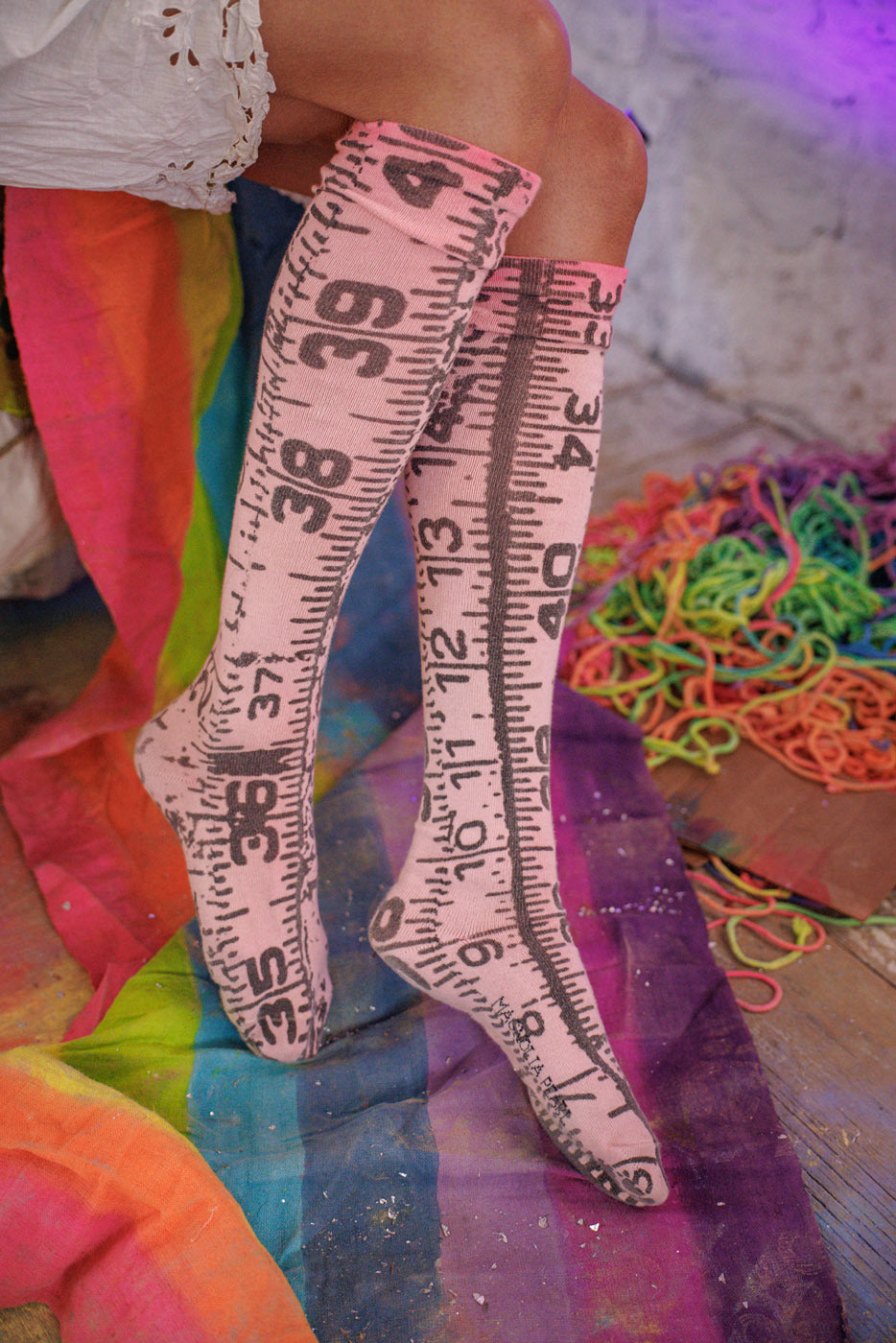 Tapeline OTK Socks Magnolia Pearl Clothing