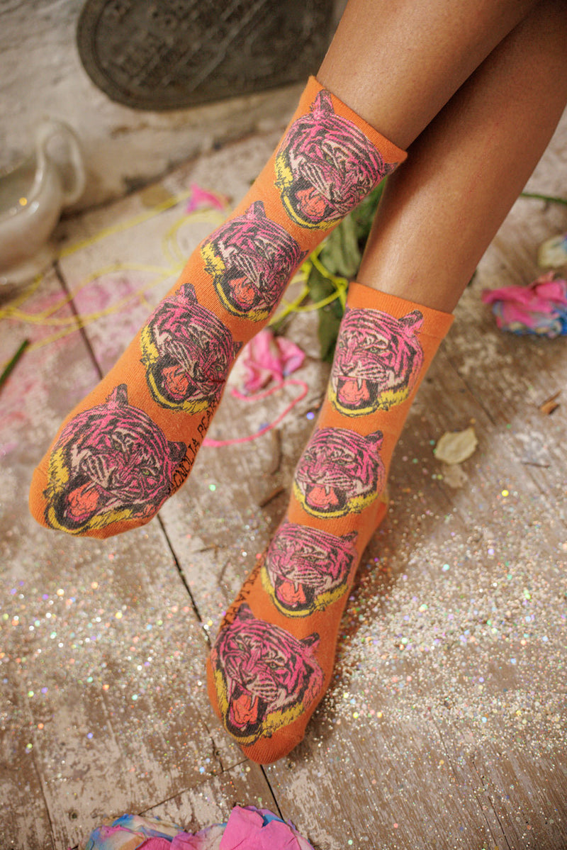 Chaussettes MP Visage de Tigre Rugissement  - Image 1