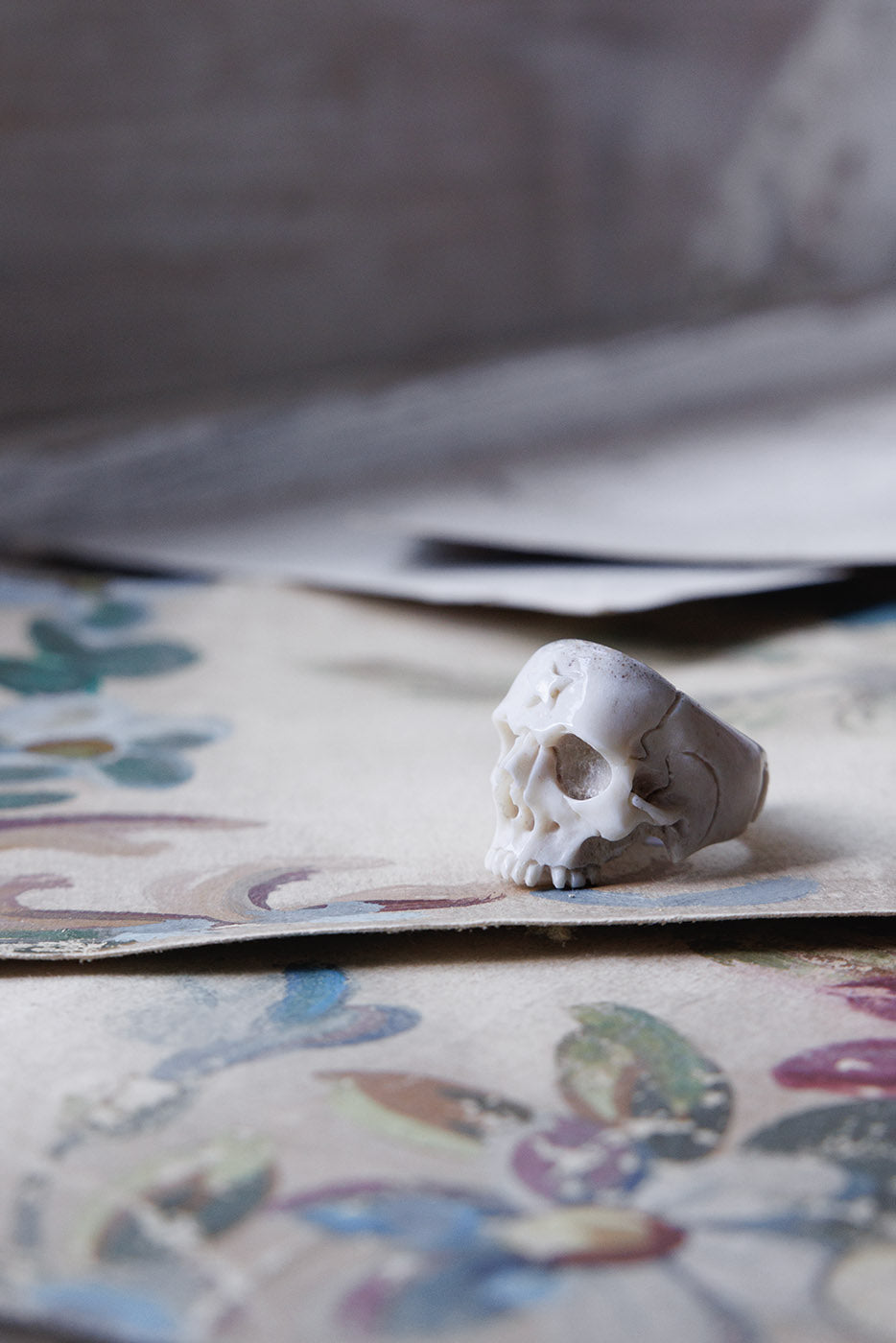 Beloved Antler Skull Ring