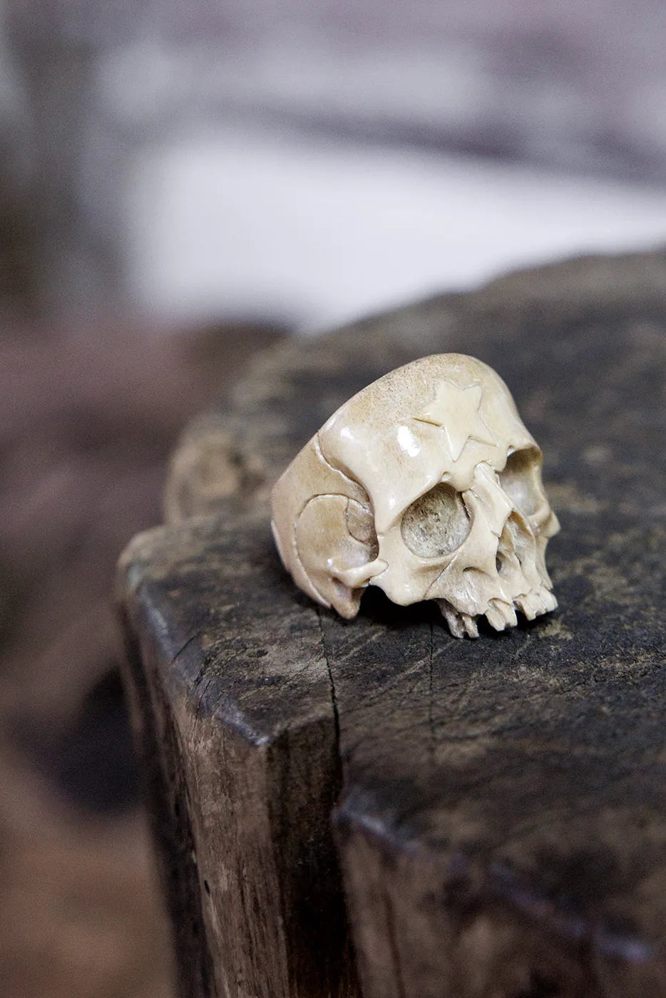 Anello con Teschio di Corna Amato
