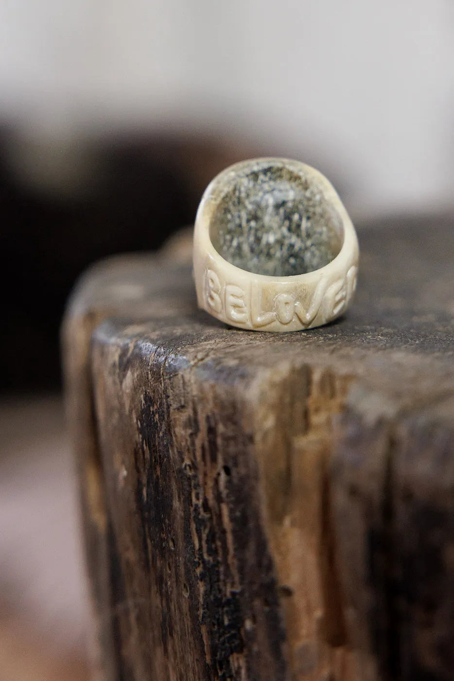 Geliebter Geweih-Schädel-Ring