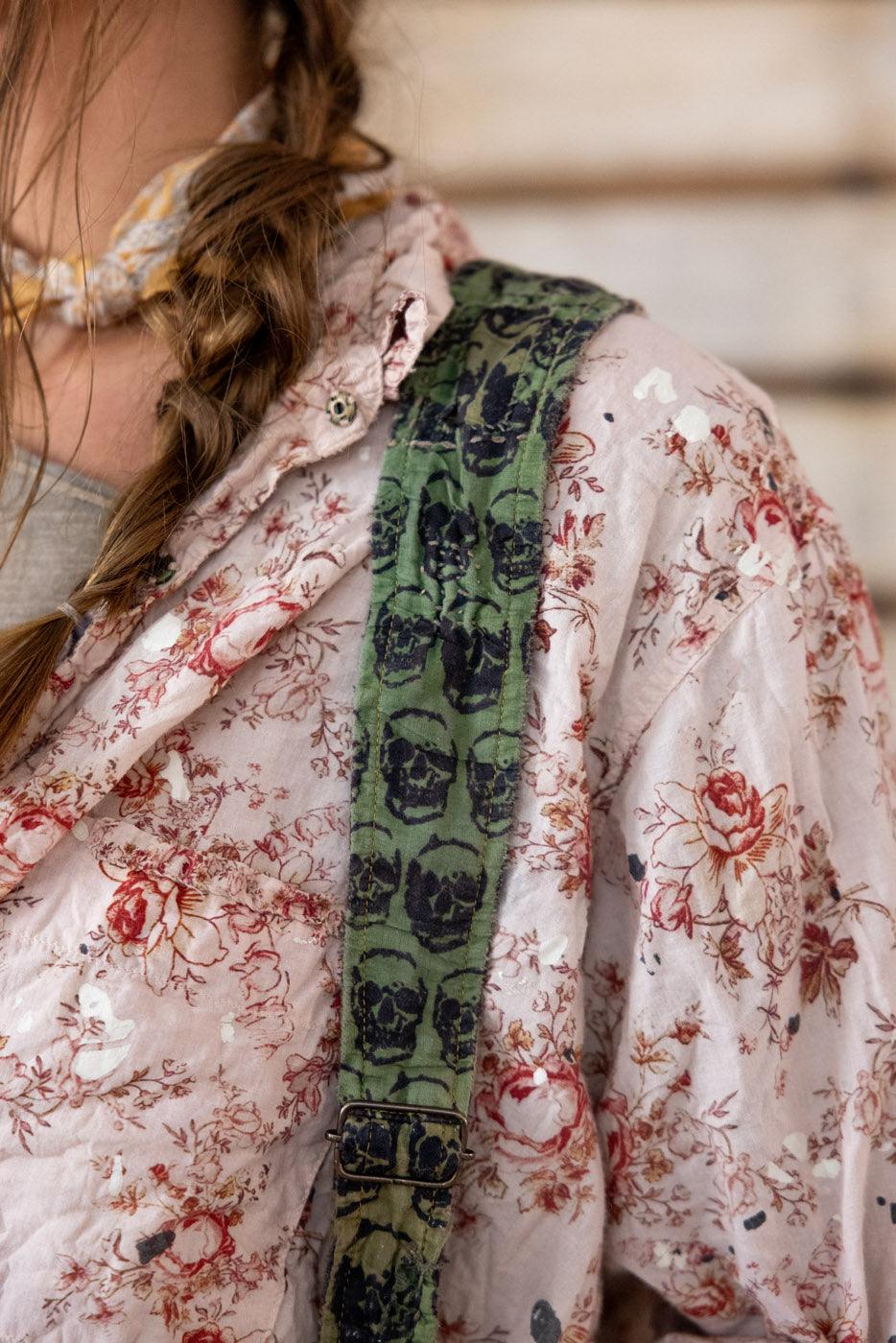 ★理紗★ DROP PEARL SUSPENDER PANTS Woven dress trousers with braces | Beige mélange | Kids | Newbie