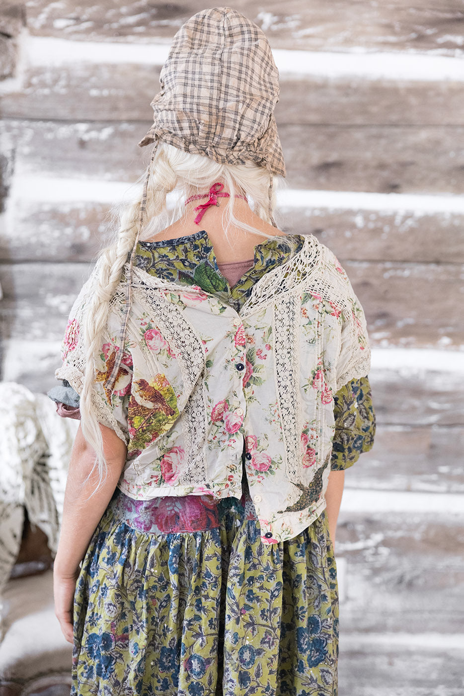 Gekürzte Bluse mit Blumenmuster Dejah 