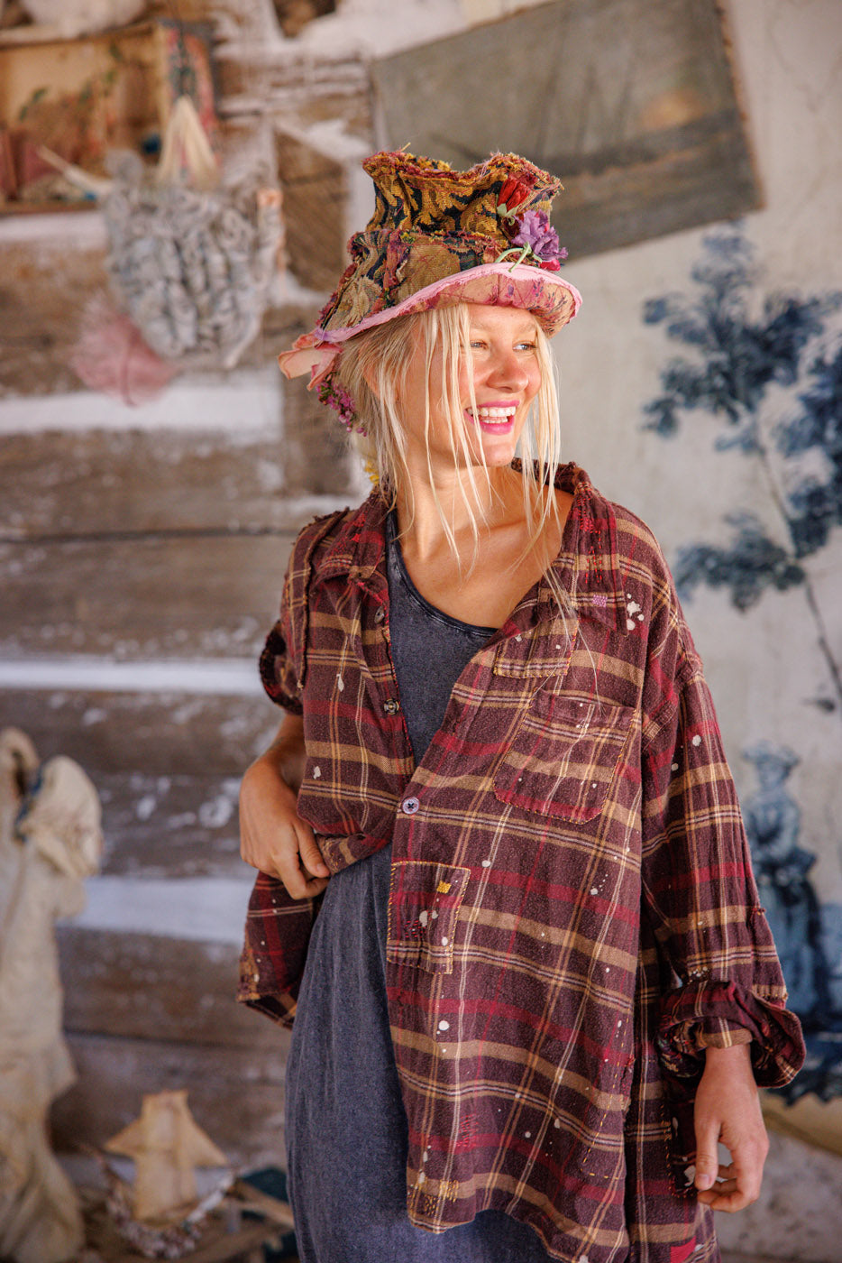 トップス managonia Floral Harmonee Blouse – Magnolia Pearl Clothing