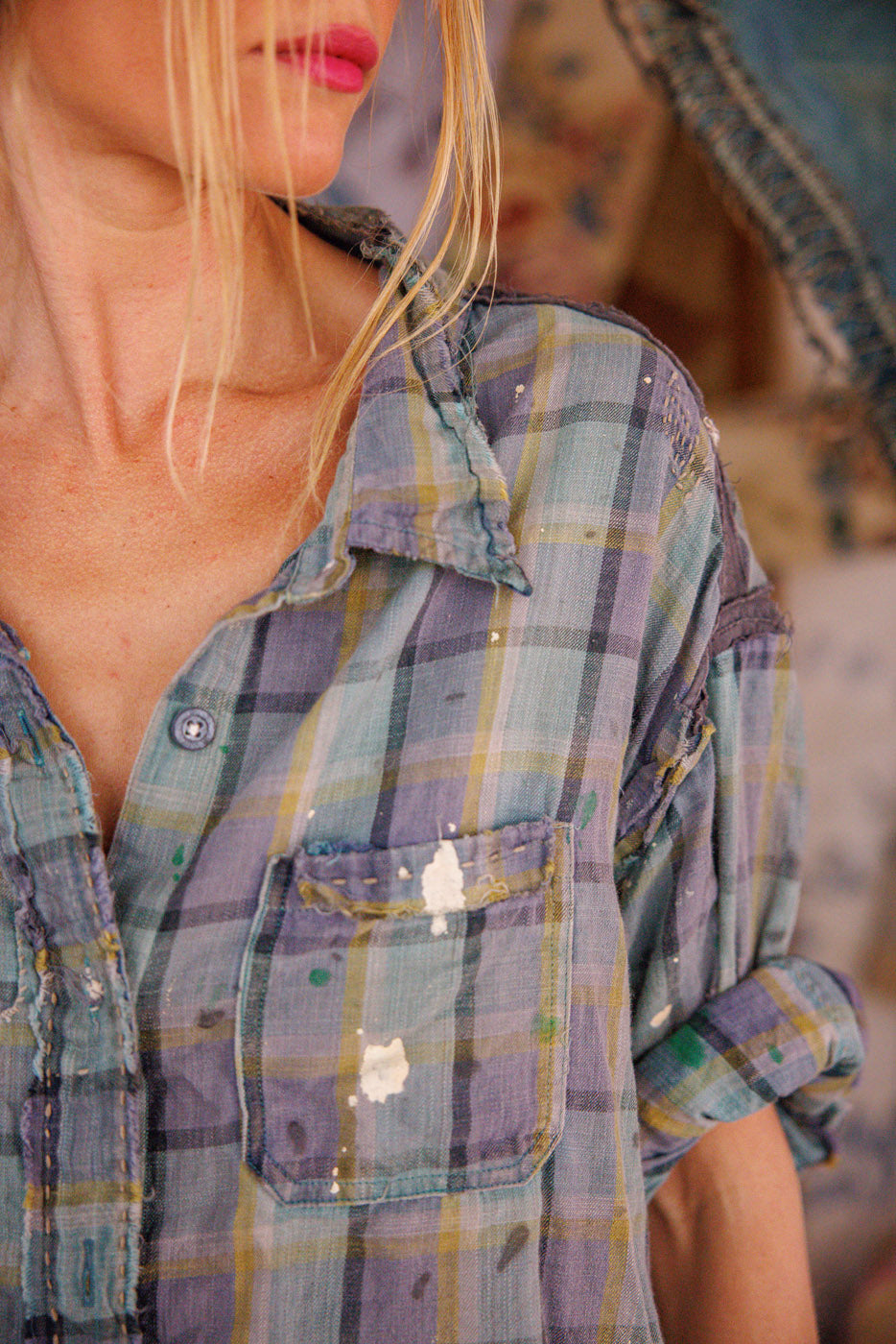 Check Adison Workshirt – Magnolia Pearl Clothing