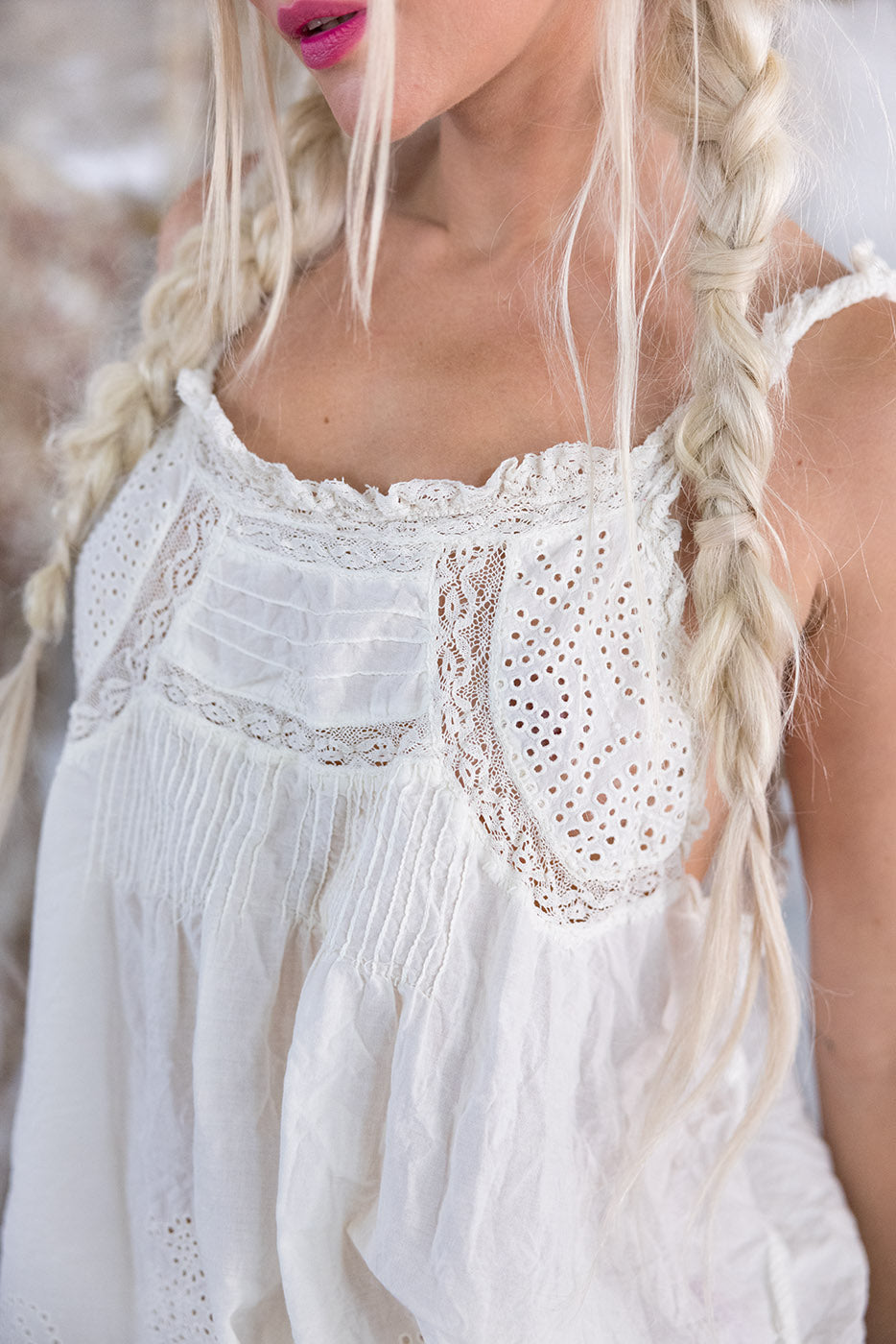 Eyelet Clementine Tank 