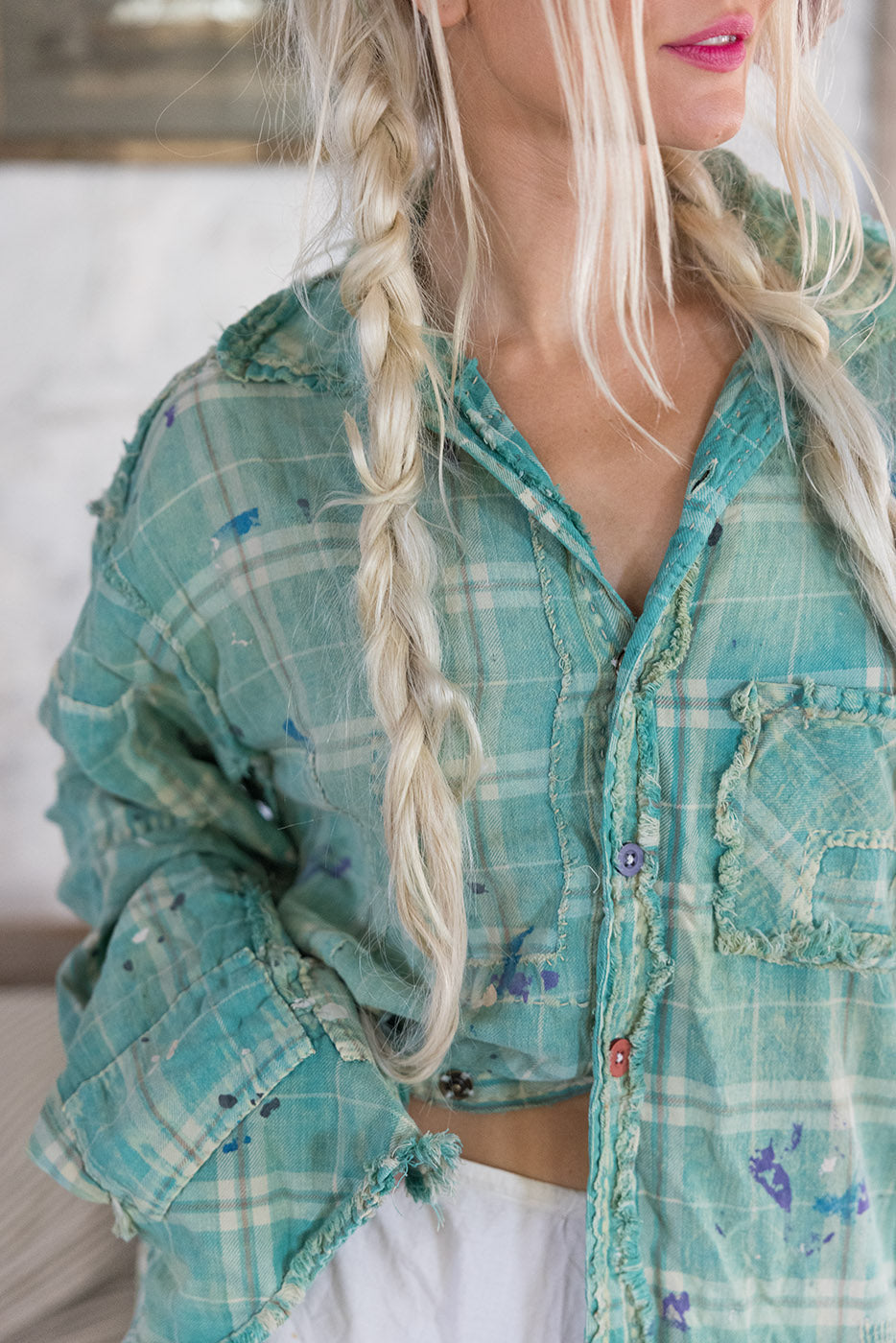 Patchwork Boyfriend Shirt