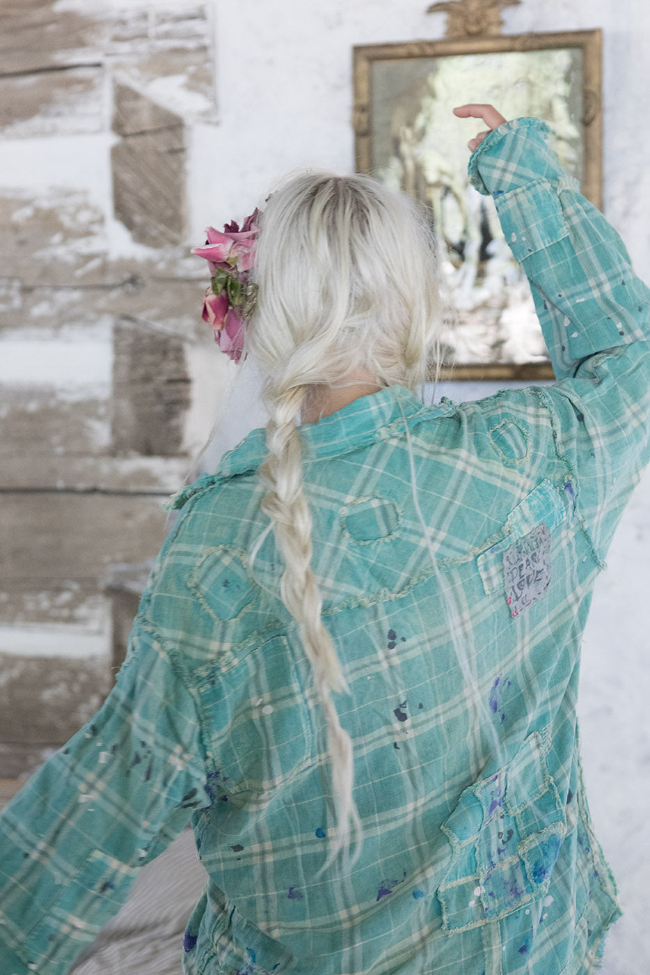 Patchwork Boyfriend Shirt