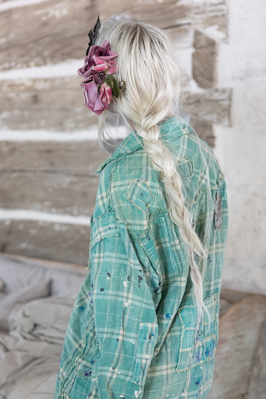 Patchwork Boyfriend Shirt