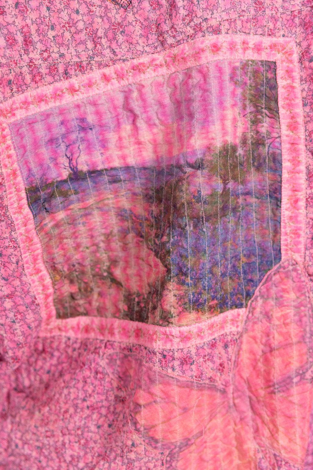 Quilted Floral Boyfriend Shirt Magnolia Pearl Clothing quilted-floral-boyfriend-shirt-magnolia-pearl-clothing