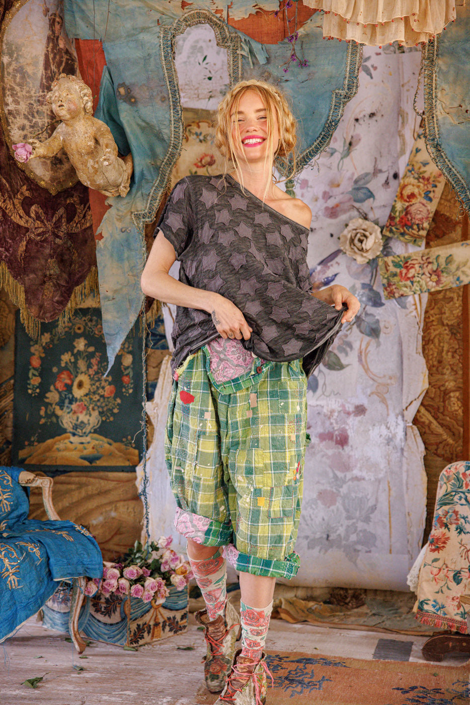 Little Star Appliqué Tee Magnolia Pearl Clothing