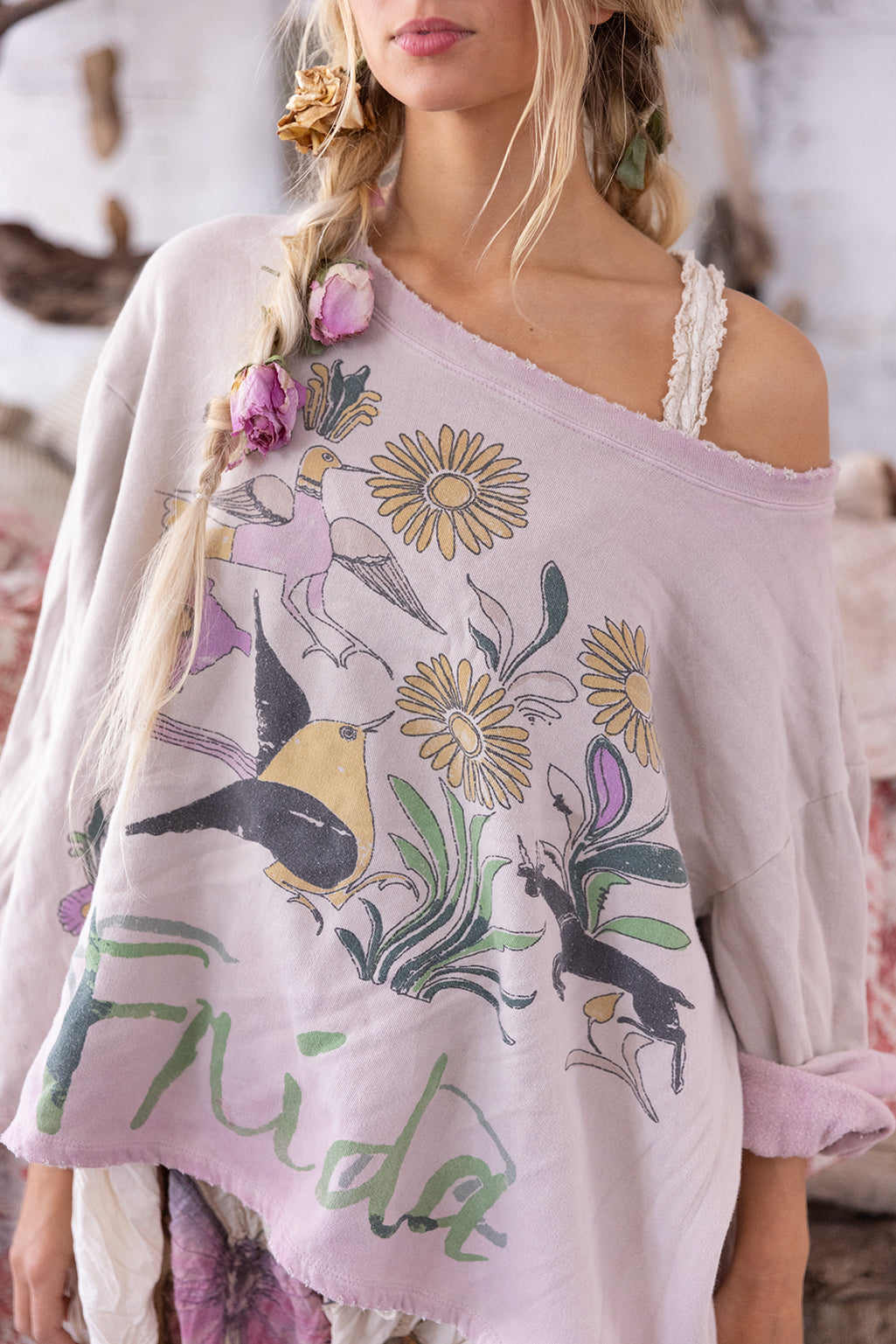 Flight Flowers Frida Nago Sweatshirt