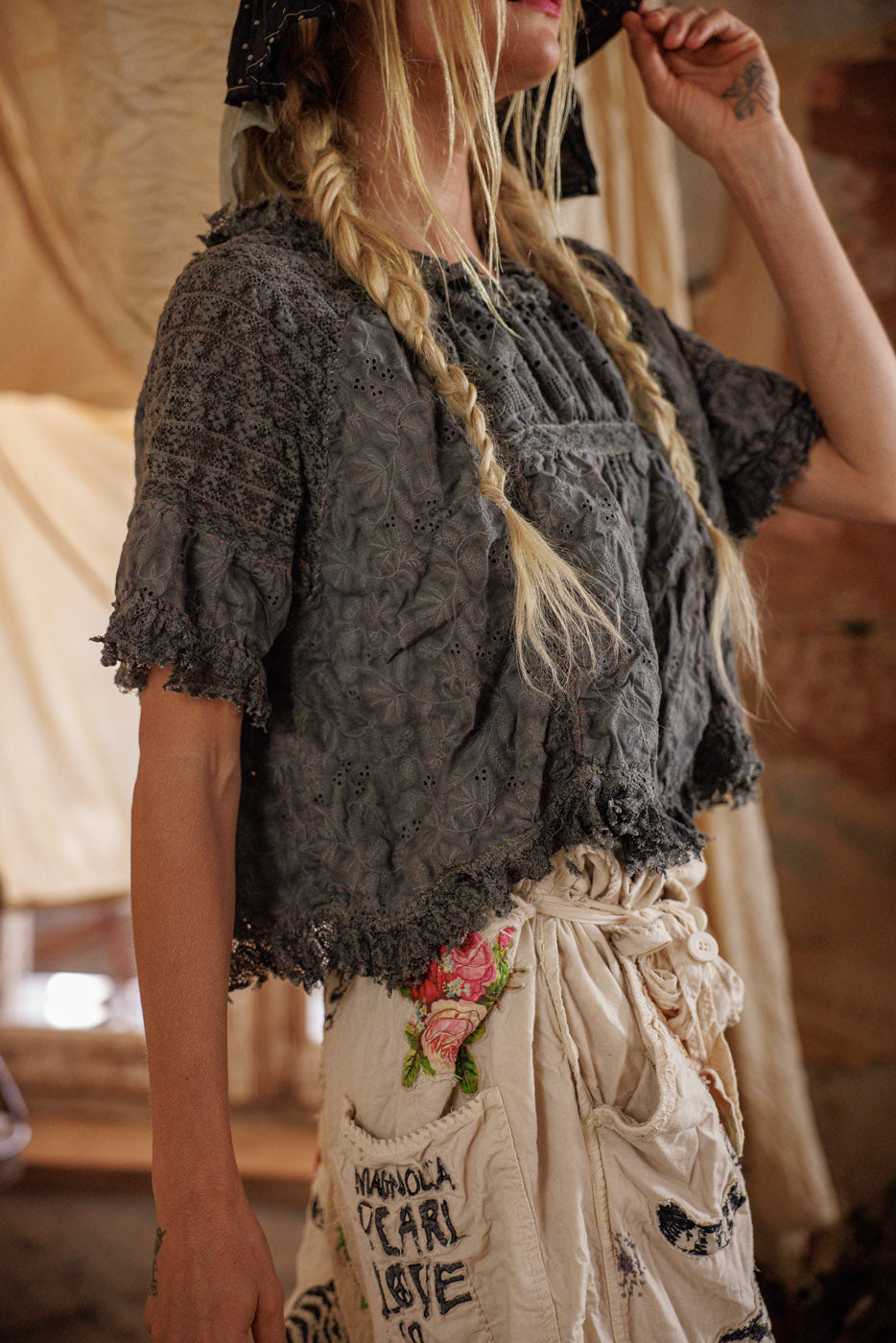 Blouse en dentelle Gabriella 