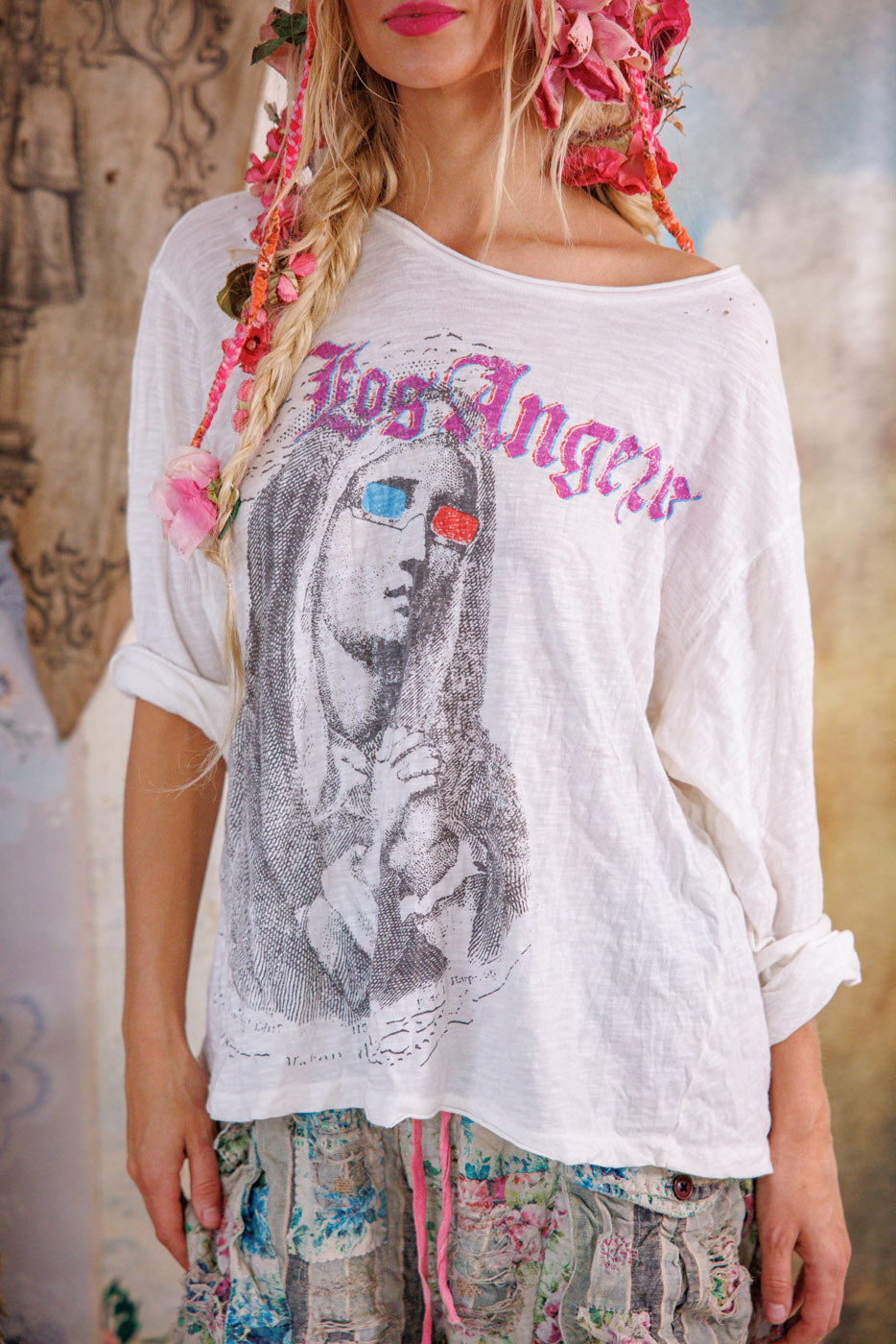 Glitter Saint Viggo Tee Magnolia Pearl Clothing
