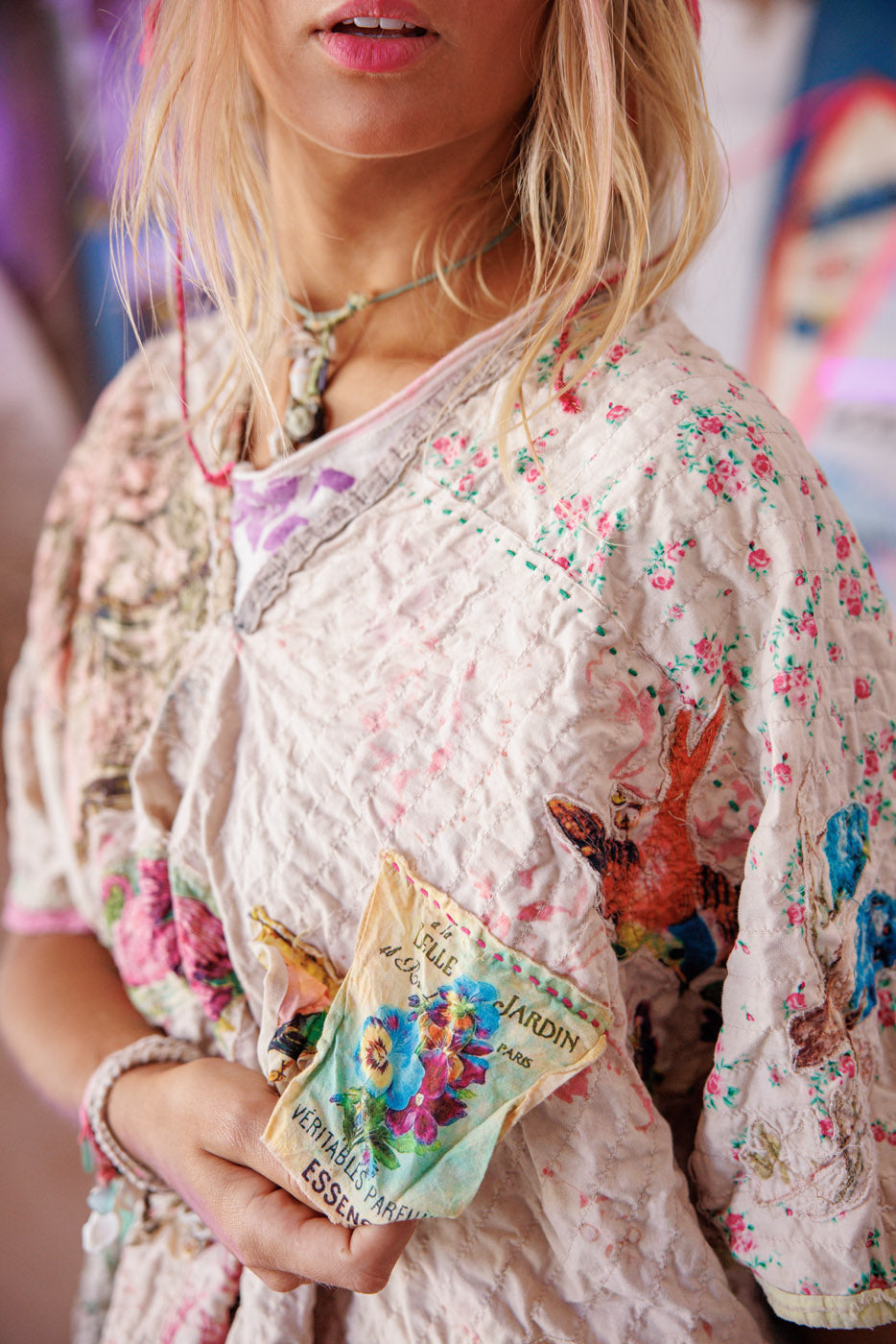 Patchwork Veda Poncho Wonderland 