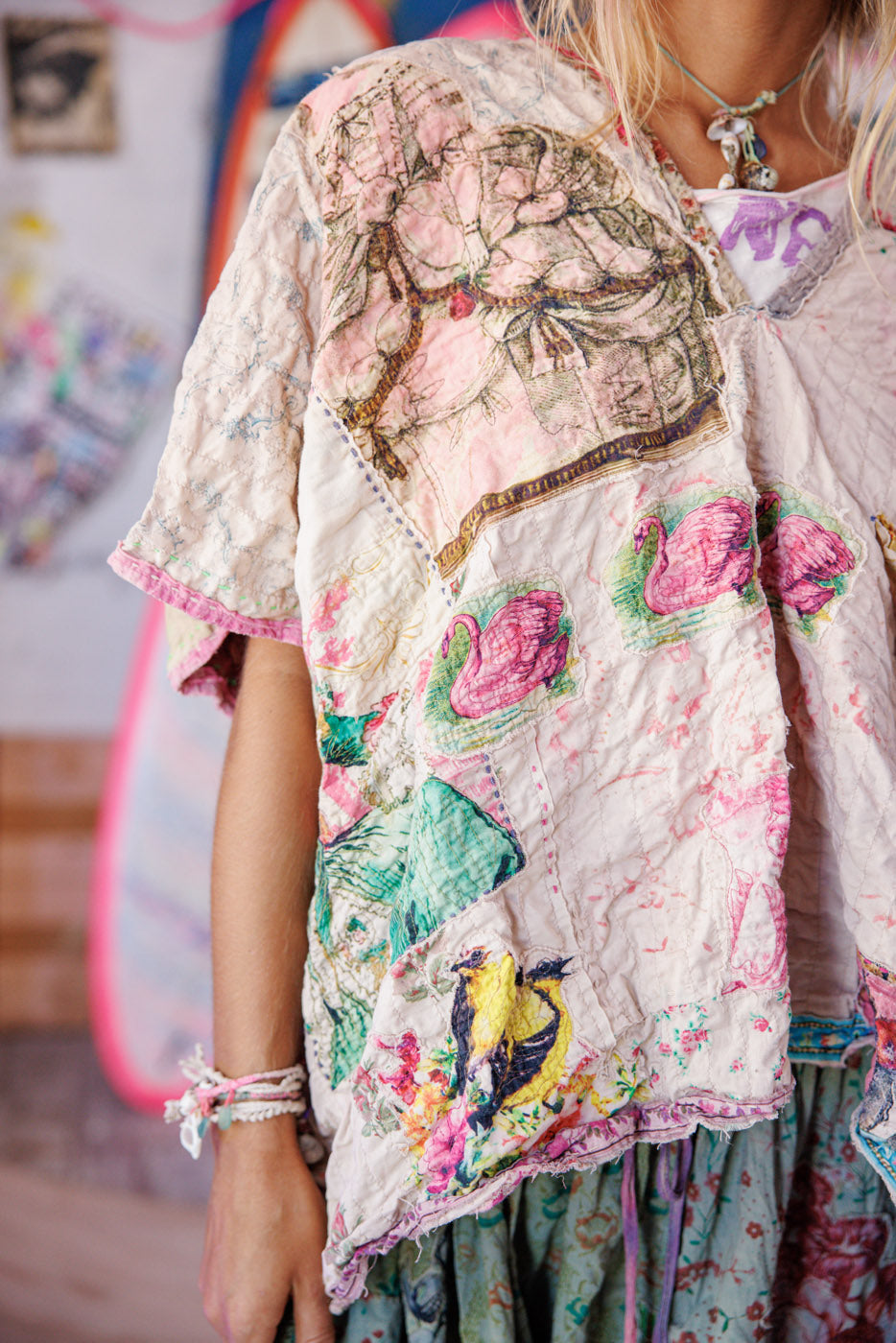 Patchwork Veda Poncho Wonderland 
