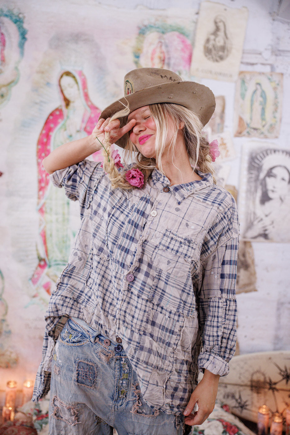 Patchwork Adison Workshirt – Magnolia Pearl Clothing