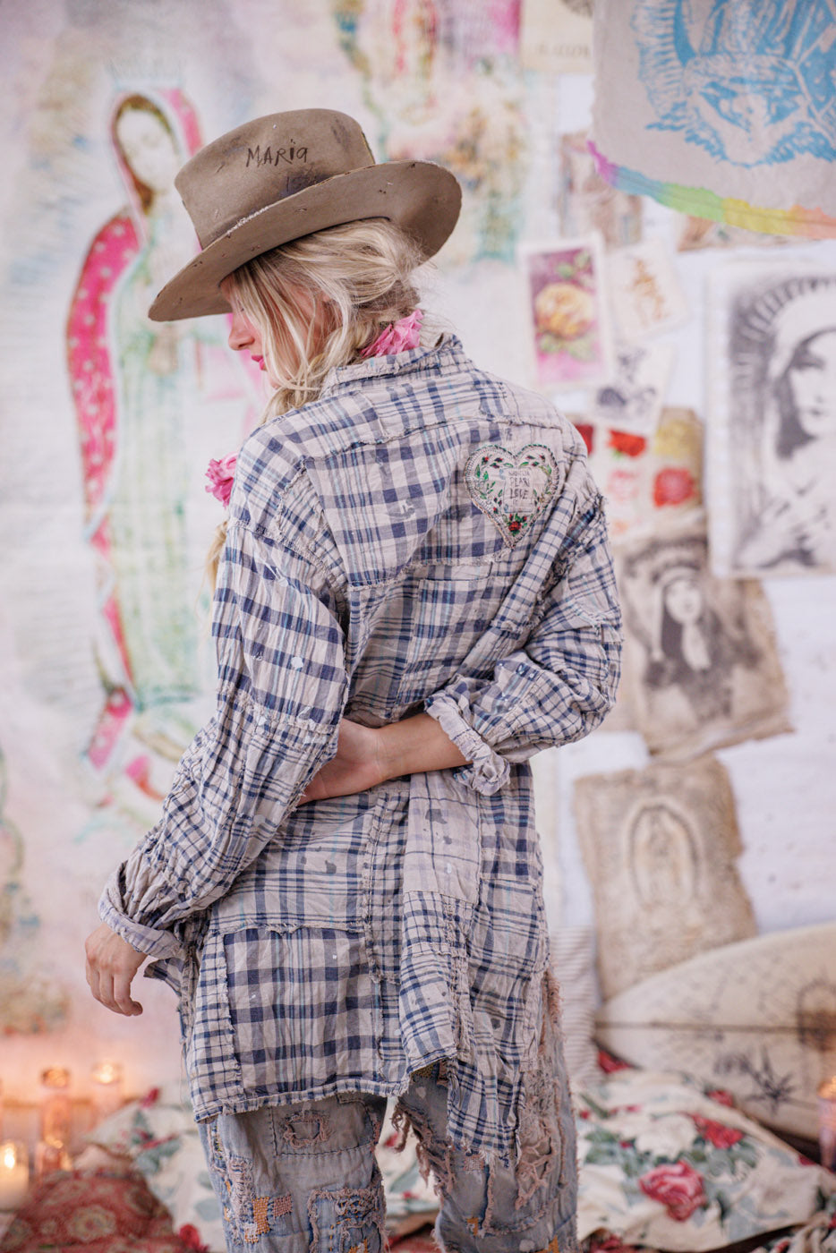 Patchwork Adison Workshirt Magnolia Pearl Clothing