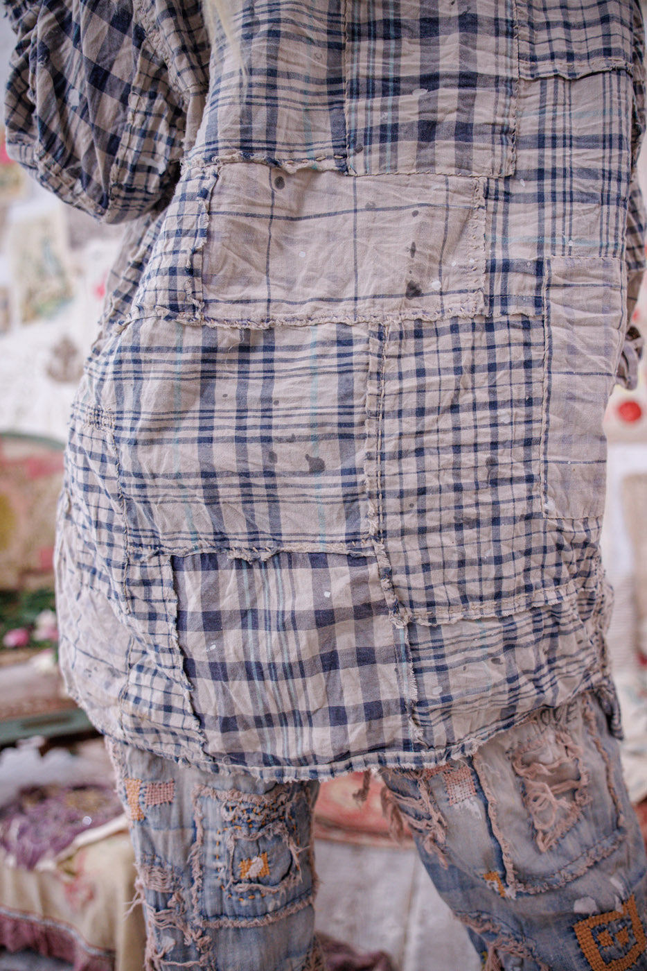 Patchwork Adison Workshirt Magnolia Pearl Clothing