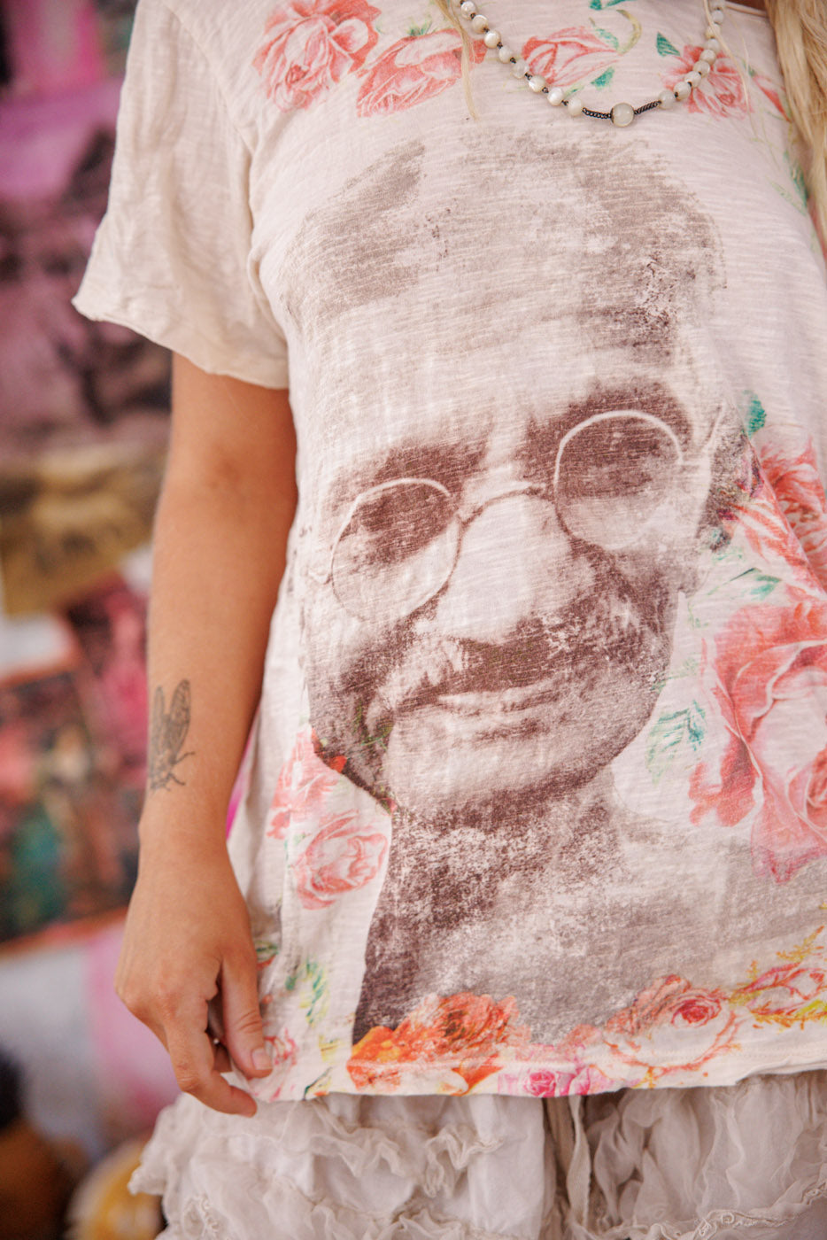 Ahimsa Gandhi T Magnolia Pearl Clothing