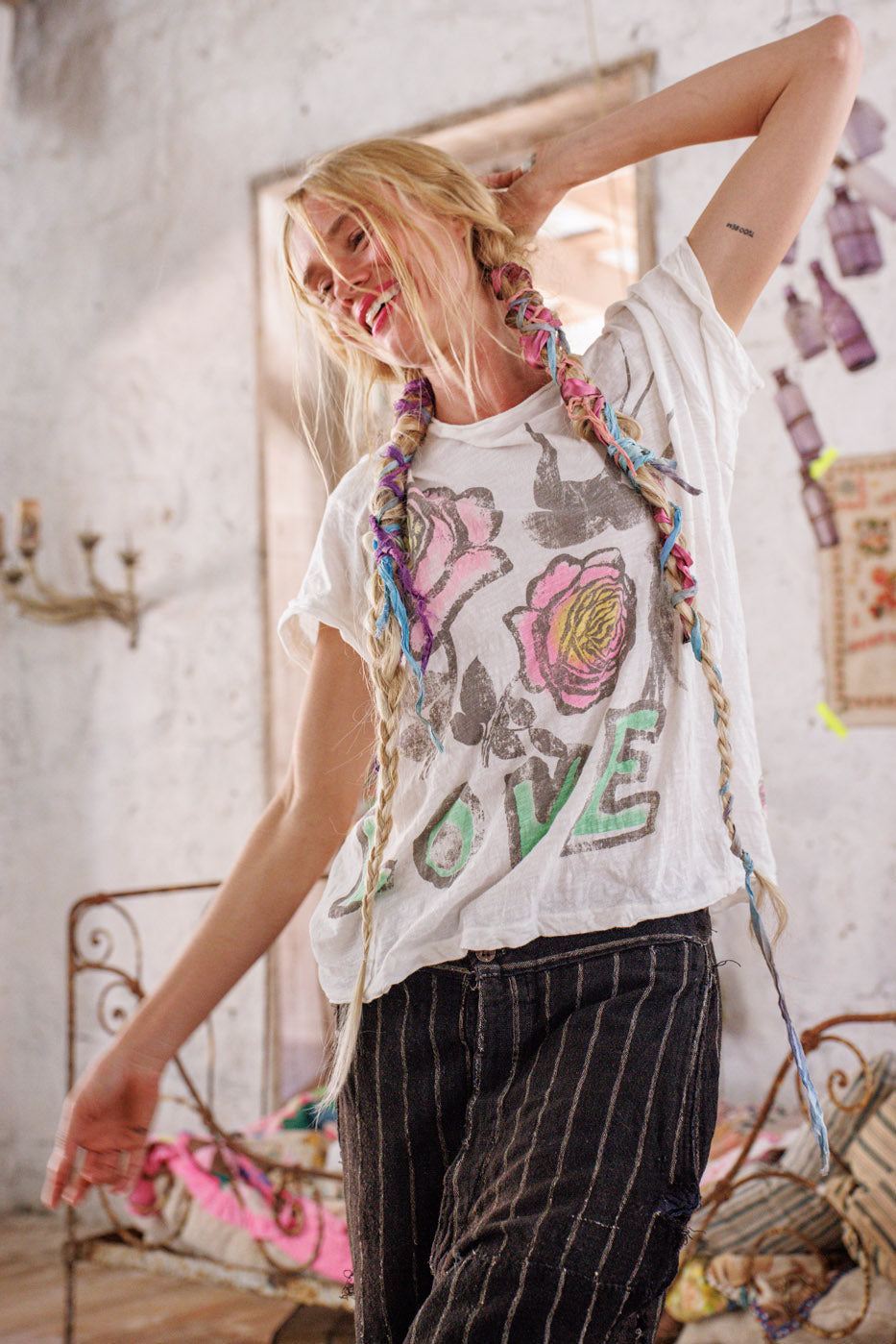 Victorian Love Birds T Magnolia Pearl Clothing