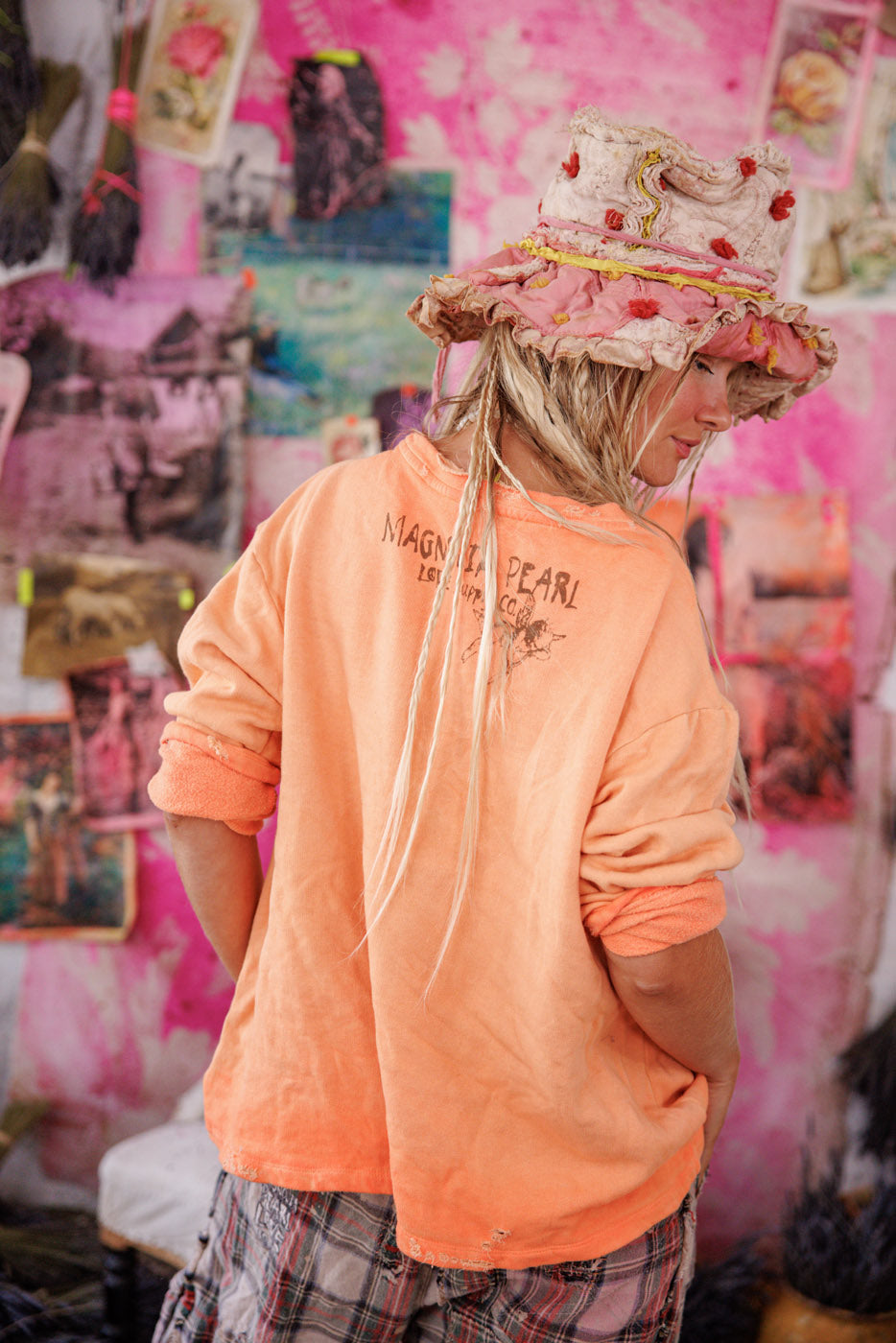 Tiger Face Hermosa Sweatshirt Magnolia Pearl Clothing