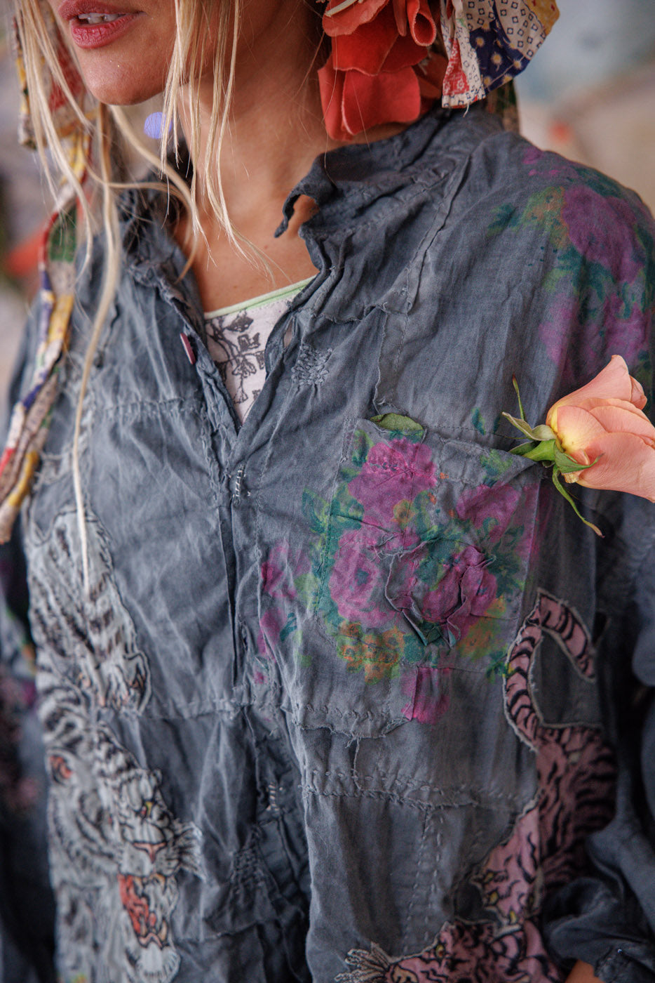 Брезова кръпка Адисън работна риза Промяна на приливите 