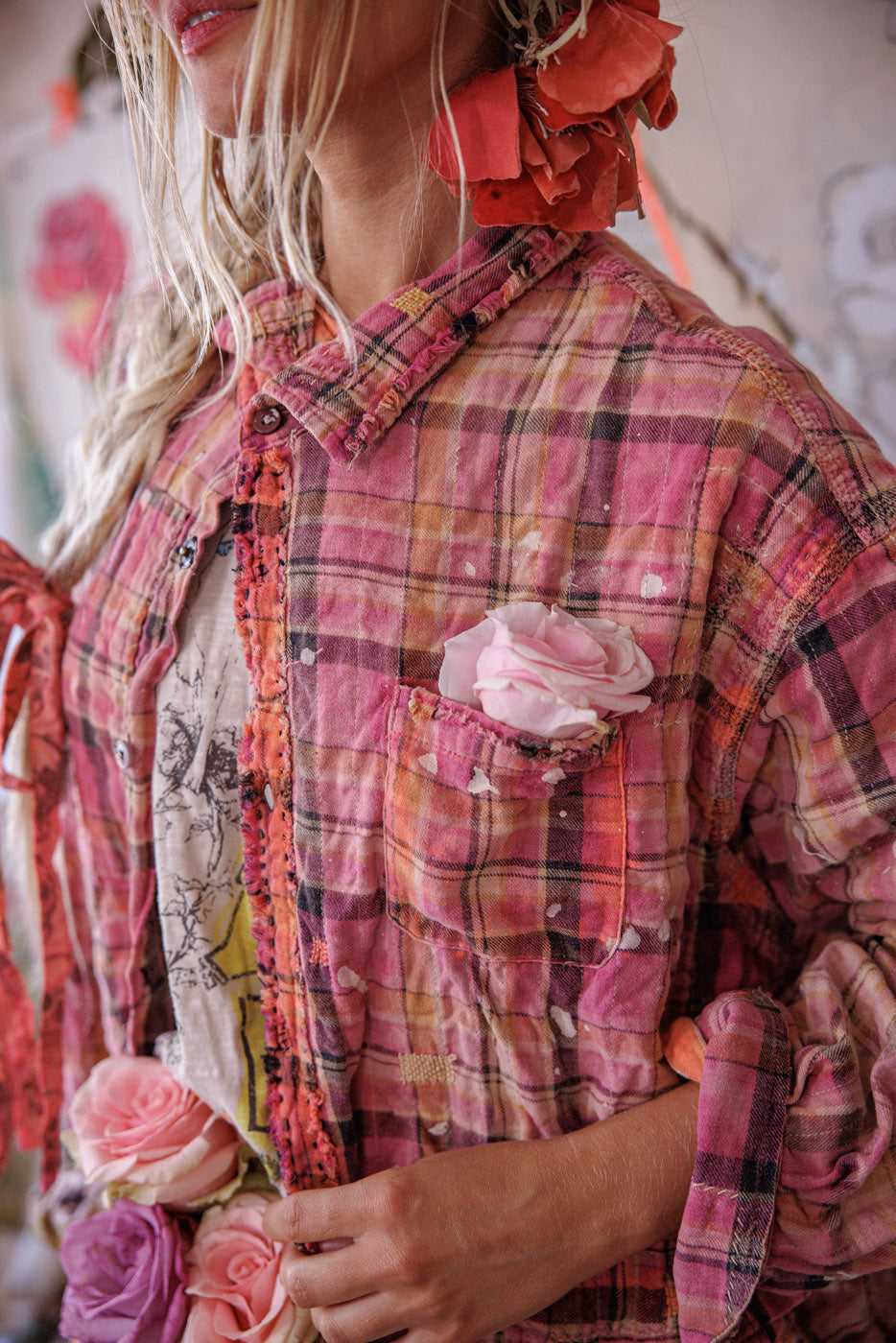 Magnolia Pearl Adison darbiniai marškiniai Zuma paplūdimys 