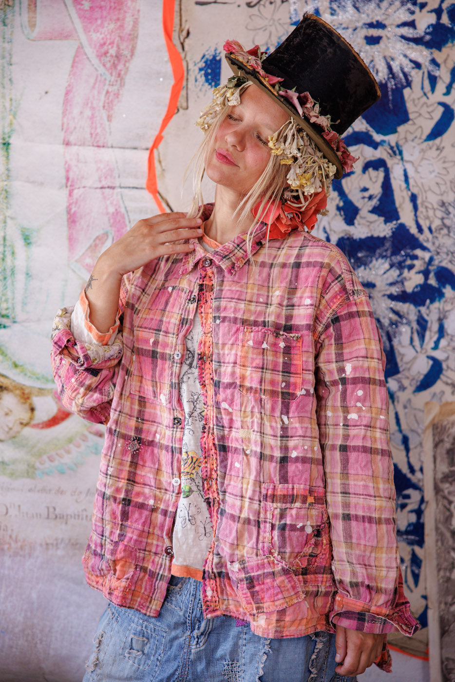 Magnolia Pearl Adison darbiniai marškiniai Zuma paplūdimys 