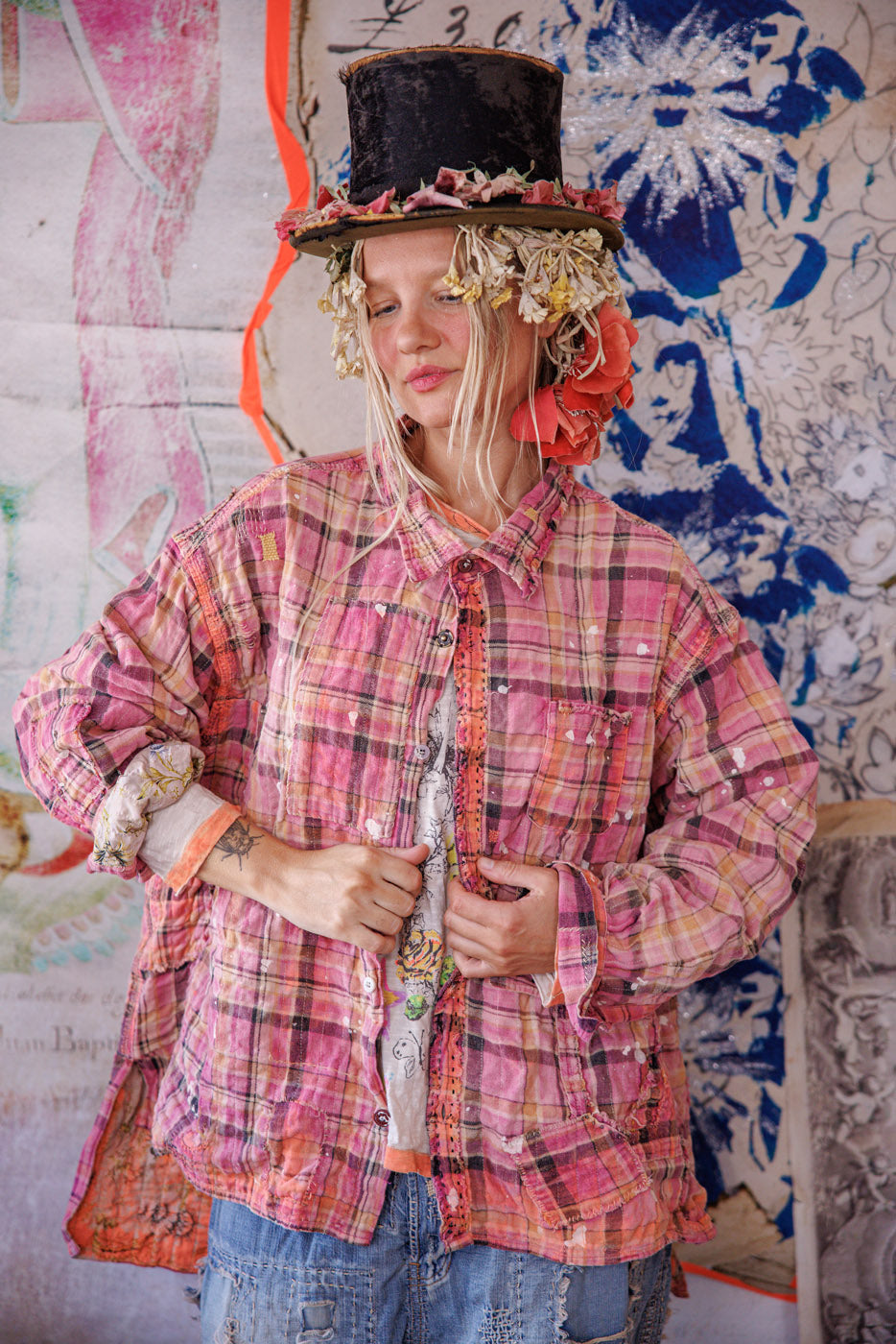 Magnolia Pearl Adison darbiniai marškiniai Zuma paplūdimys 