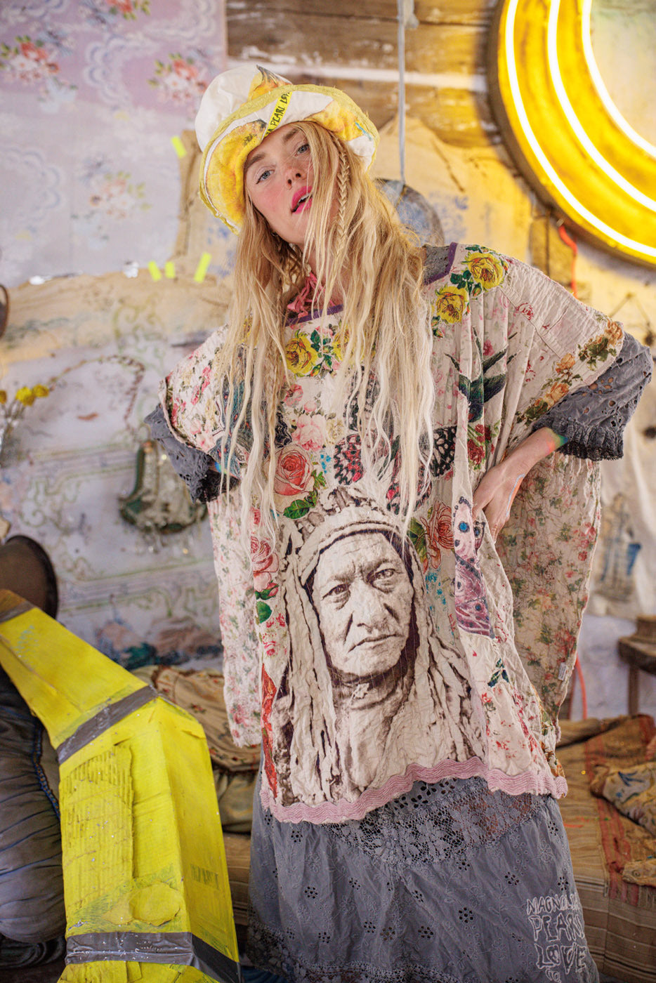 Great Spirits Bretta Poncho Magnolia Pearl Clothing