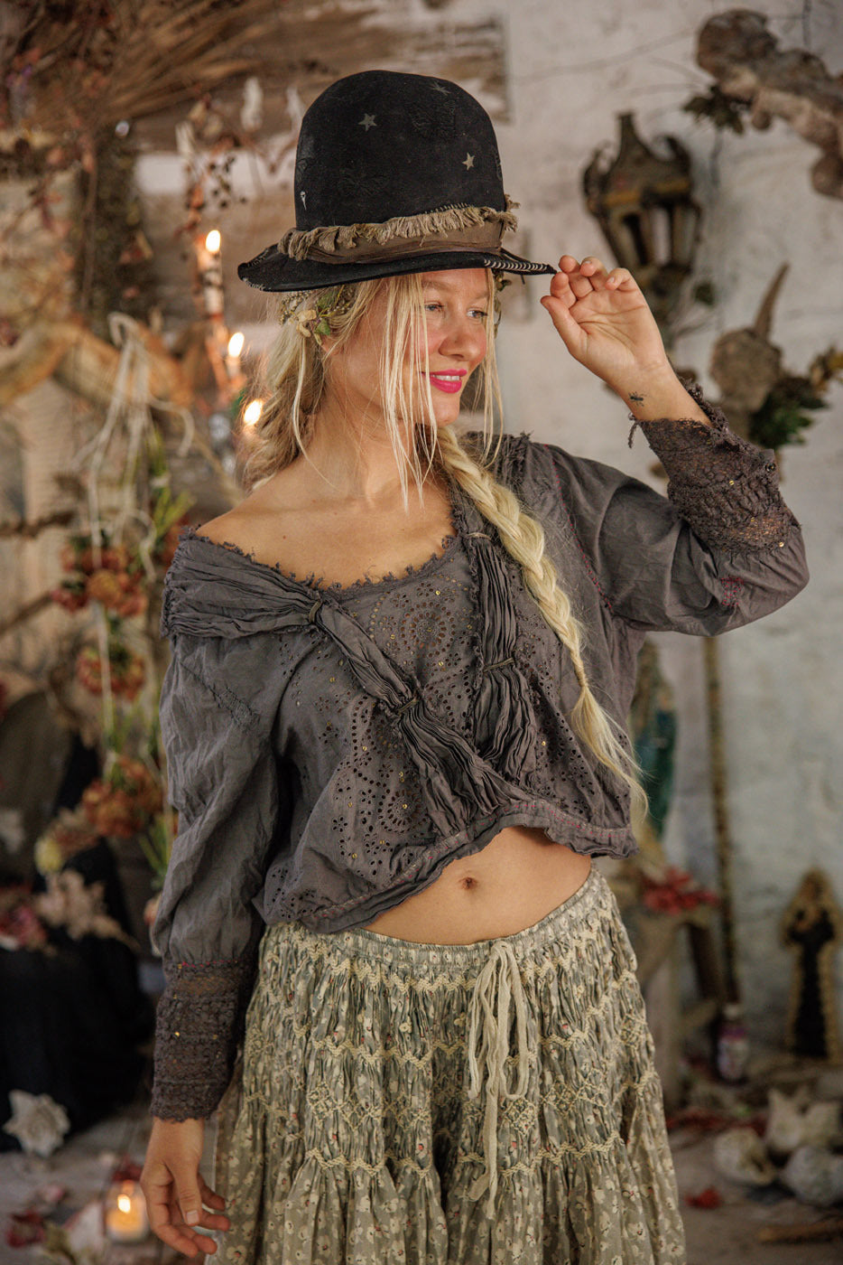 Eyelet Nonnie Belle Blouse – Magnolia Pearl Clothing