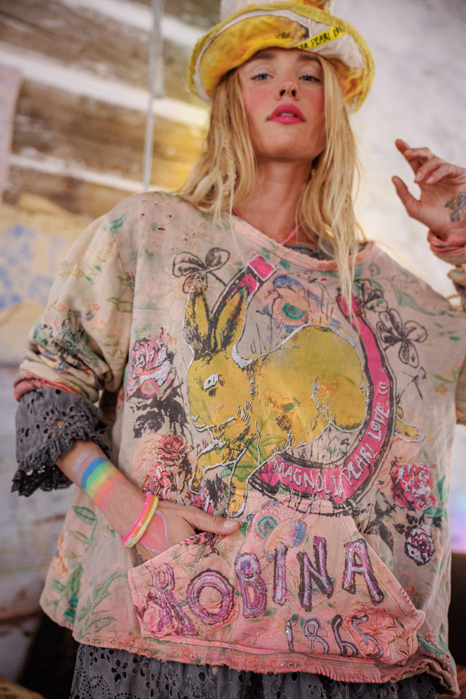 Lucky Anna Marais Sweatshirt Magnolia Pearl Clothing