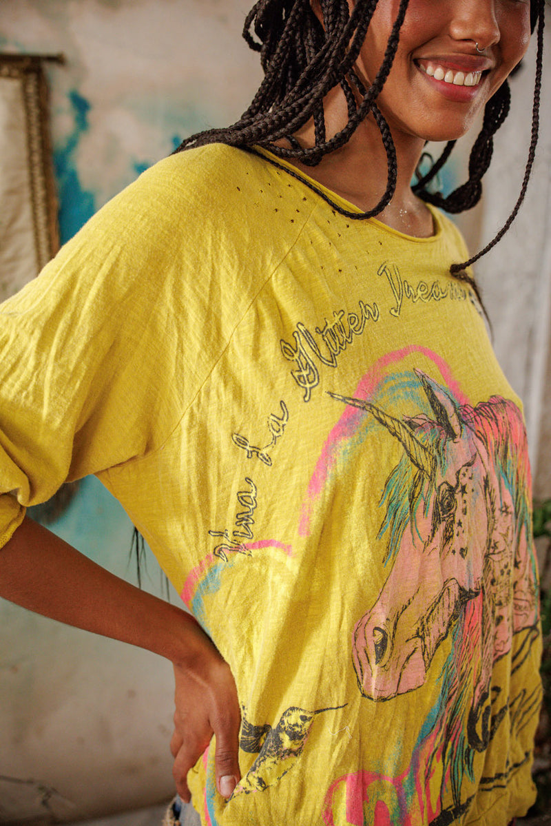 Viva La Glitter Dreams Richi Tee Haute Visibilité  - Image 5