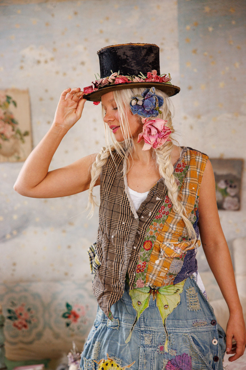 Patchwork Andriy Vest Magnolia Pearl Clothing