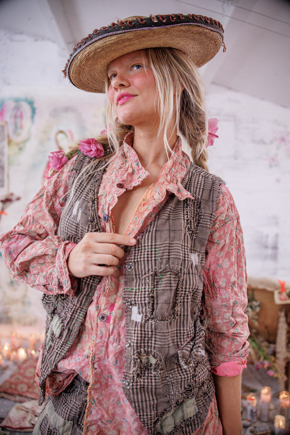 Yarn-Dyed Andriy Vest – Magnolia Pearl Clothing